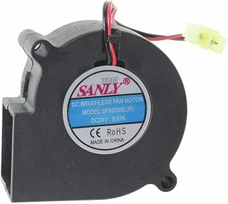 QOXEZY Fire Fan for Dimplex SF6028SL(R) Electric Fire Brushless Fan Motor DC 24V Optimyst Danville DNV20AB Fits BBK20 (Series A - D) BBK20 (Series E)