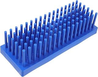 VALICLUD Gradilla portavoz clavija de tubo de ensayo estante de secado de clavijas de tubo de ensayo soporte de secado de de de el plastico Azul Color Aleatorio