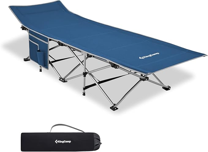 Brandina Da Campeggio Pieghevole Per Adulti - Con Materasso E Schienale Regolabile - Portatile Per Esterni - Nero - Foto 5