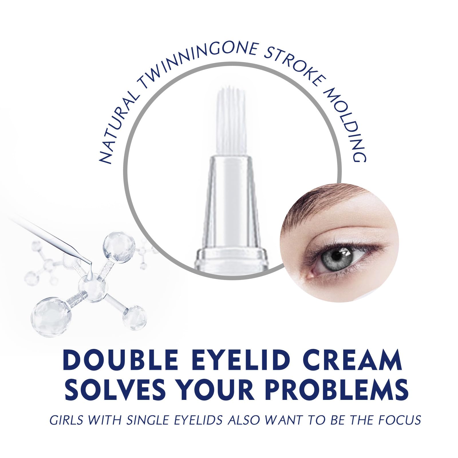 2PCS Eyes Big Lifting Eyelid Defining Cream,Instant Eye Lift for Hooded Eyes,Long Lasting& Waterproof,Invisible& Natural,Double-Fold Eyelid Cream for Hooding,Sagging,Uneven or Single Eyelids - Image 2