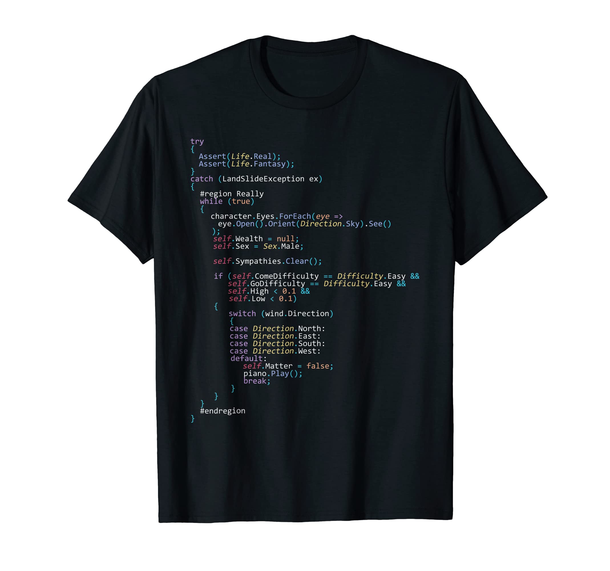 Developer T-shirtThe Real Life Coding T-Shirt