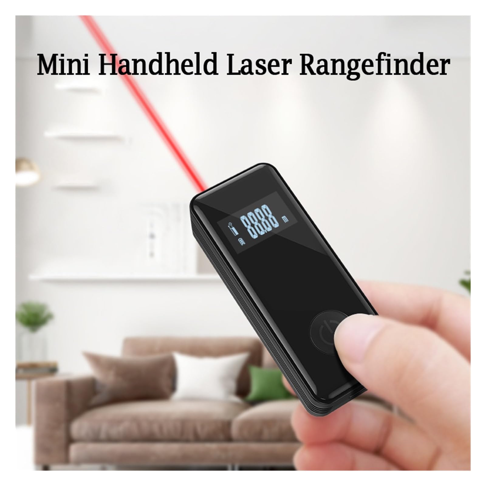 Mini misuratore di Distanza da 30 m Misura telemetri a Nastro Display a LED Righello Telemetro Costruzione Strumenti di misurazione Alta precisione