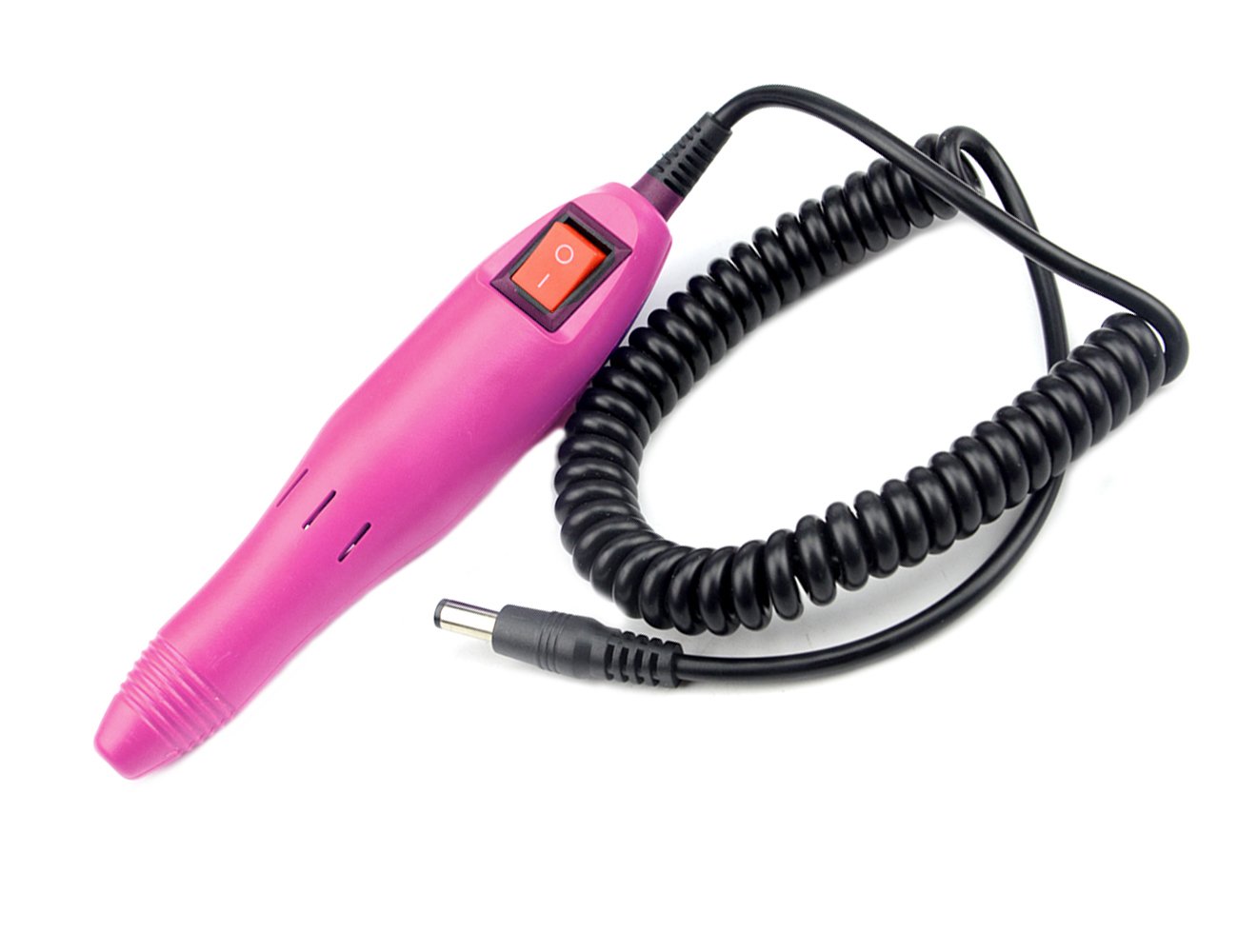 LILYS PET 20,000 RPM Light Type Professional Electric Nail Art Salon Drill Glazing Fast Machine,Electric Nail Art File Drill with 1 Pack of Sanding Bands (Pink) 1