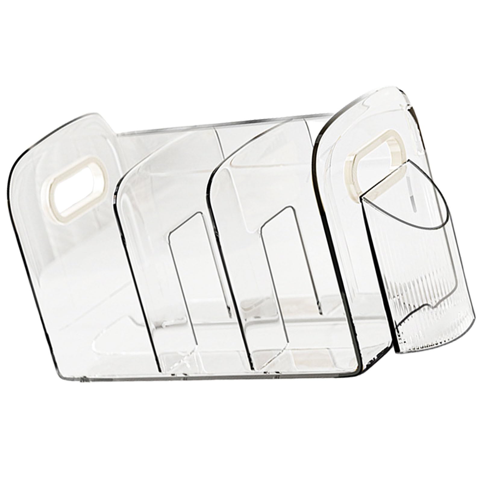 Clear Acrylic Bookend Book Organizers with Pen Cup Desk Boodend Magazine Stand Space Saving Desk Book Organizers Stopper