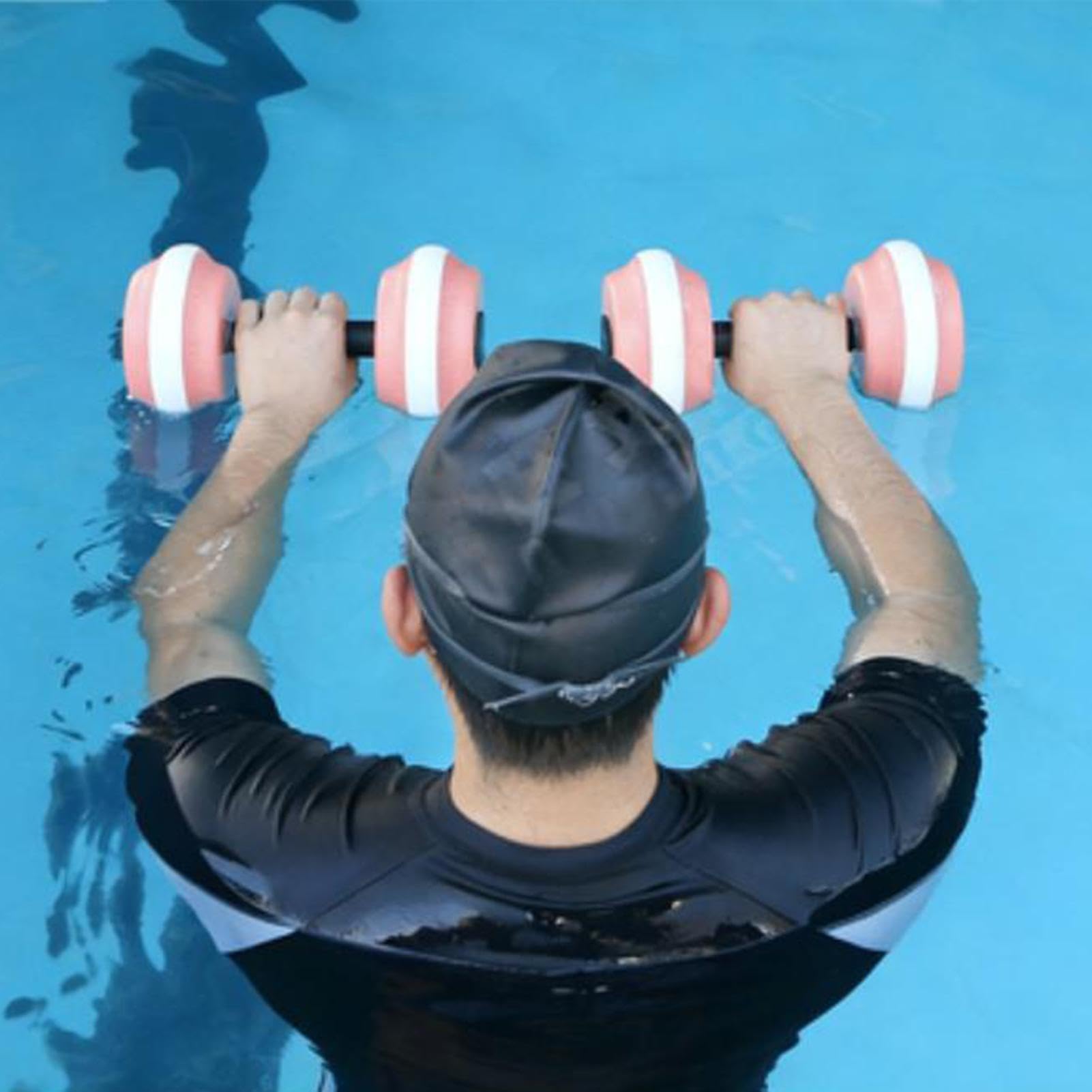 EVA Foam Swim Dumbbell, Portable Water Weights for Pool Exercise Lightweight Water Aquatic Aerobic Equipment for Adult Kids - Image 3