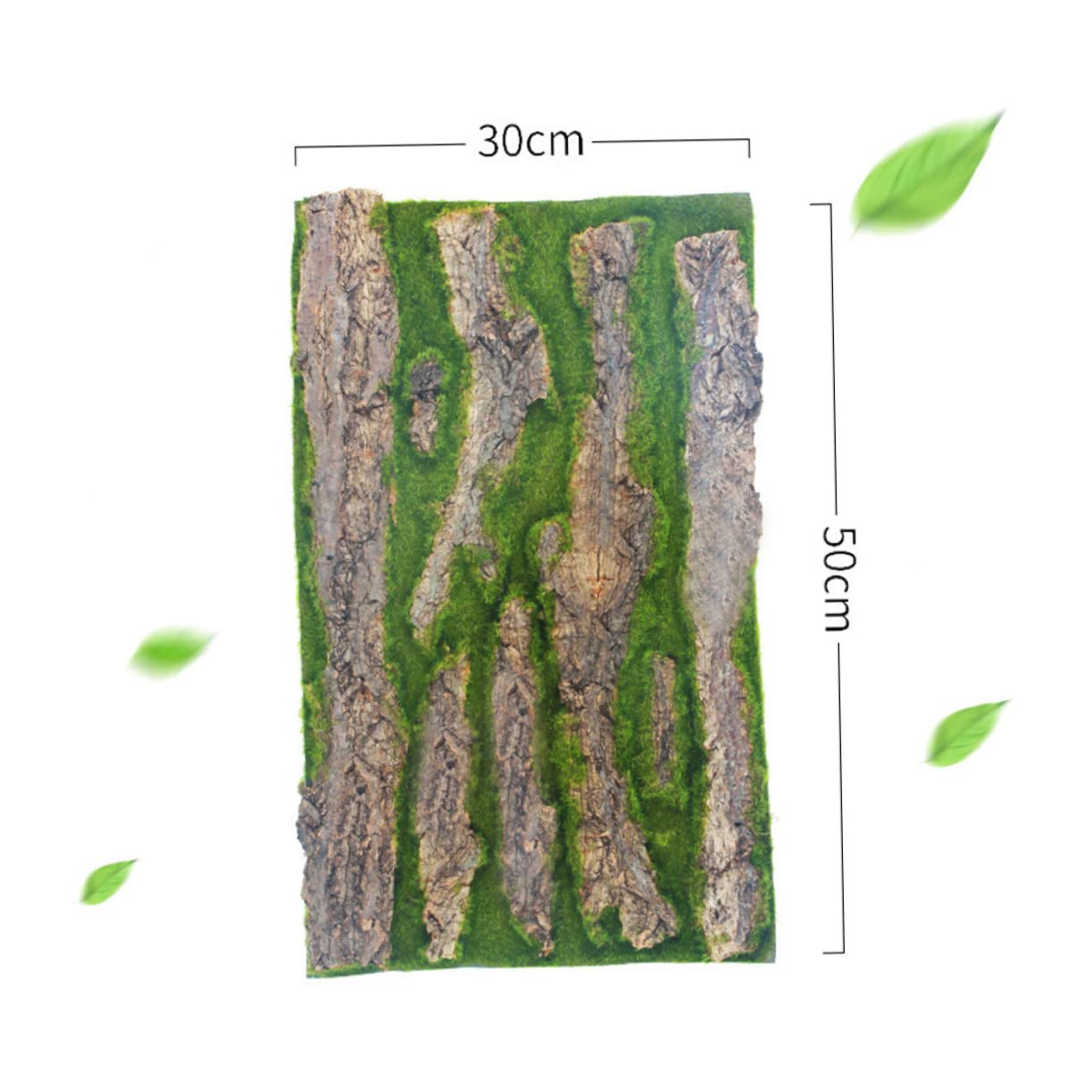 FUNOMOCYA 1Set Imitated Bark Decorative Board for Fish Tank Background Natural Look Aquarium Decoration for Reptile Cage Easy Placement No Maintenance Creates Healthy Habitat for Pets