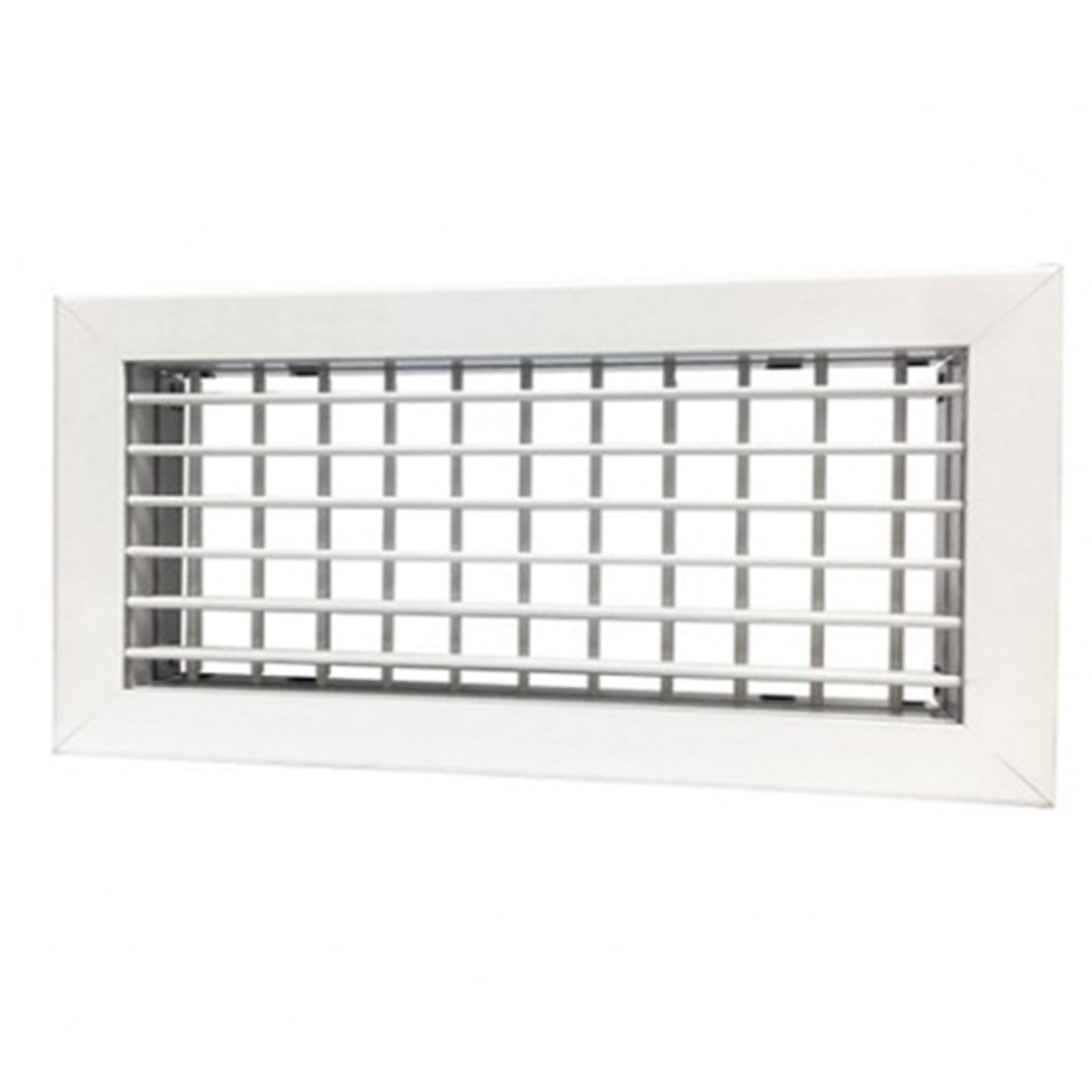 3S SuperSamaStore Bocchetta di Mandata, Griglia di Mandata a Doppie Alette Orientabili per Climatizzazione, Riscaldamento e VMC, Alluminio, Bianco, 400x150 Mm