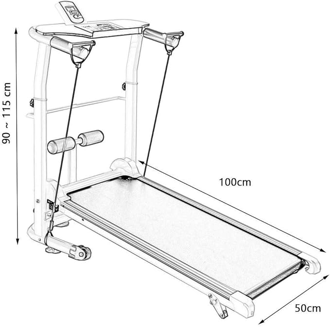Caminadora Mecánica Plegable con Ruedas y Pantalla LED miniatura 7