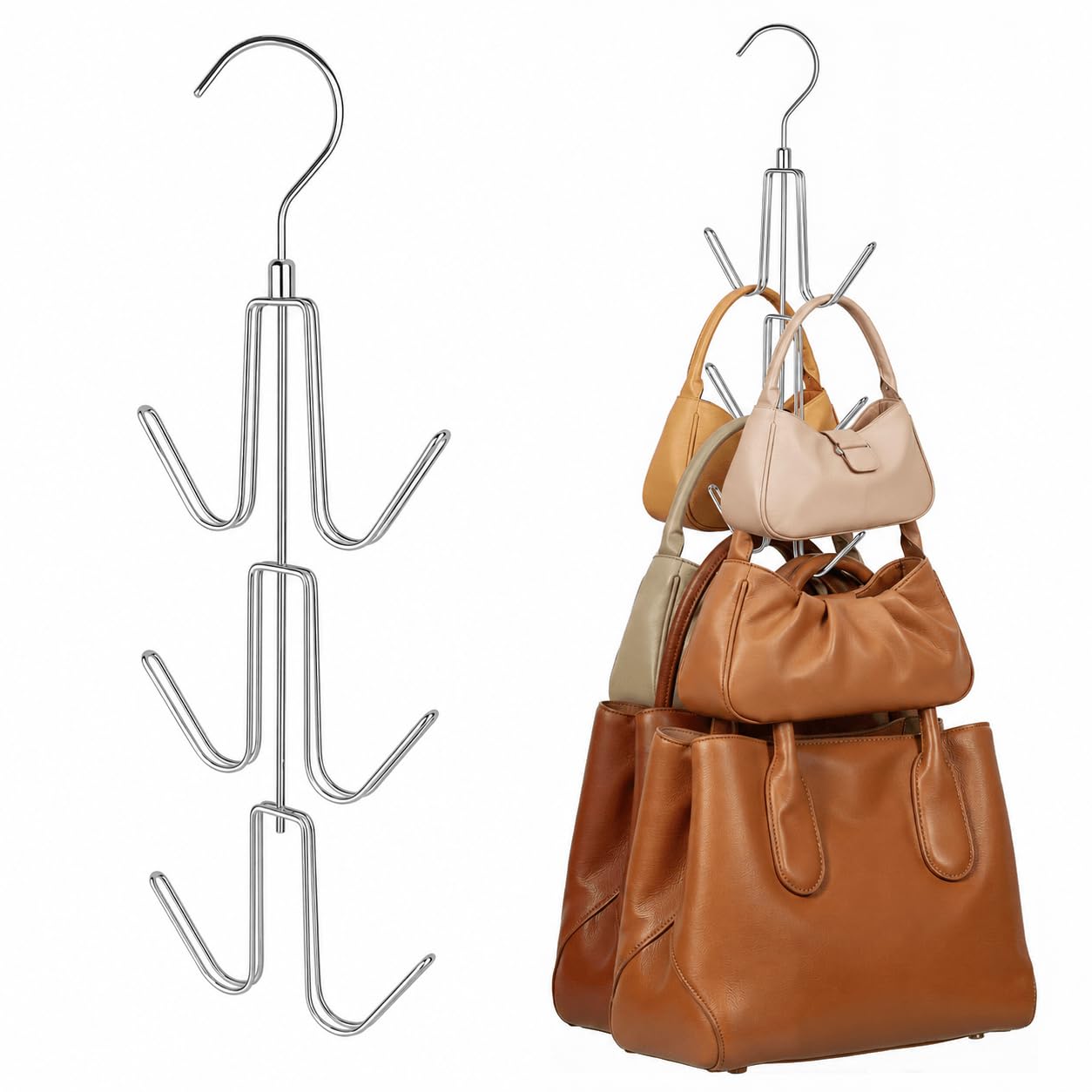 Amazon.com: ZEDODIER 2 Pack Purse Organizer for Closet, Heavy-Duty
