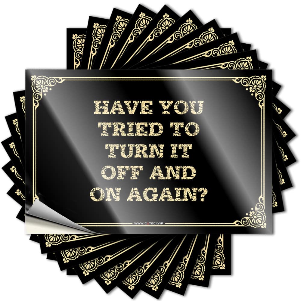 Best Tattoos - Retro Motorcross Window Have You Tried to Turn It Off and On Again?(6X9CM)