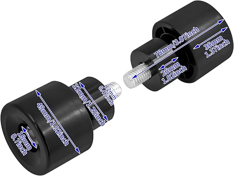 Motorcycle Crash Bar Guard Ball Engine Guard Collision Protector Fit for Harley 2Pc Black
