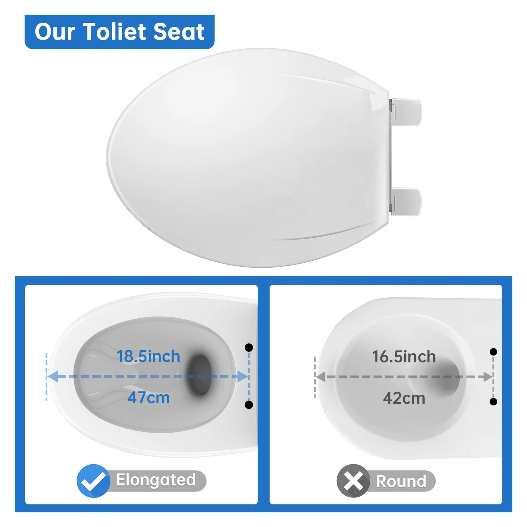 Asiento de inodoro, Polypropylene Toilet Seat