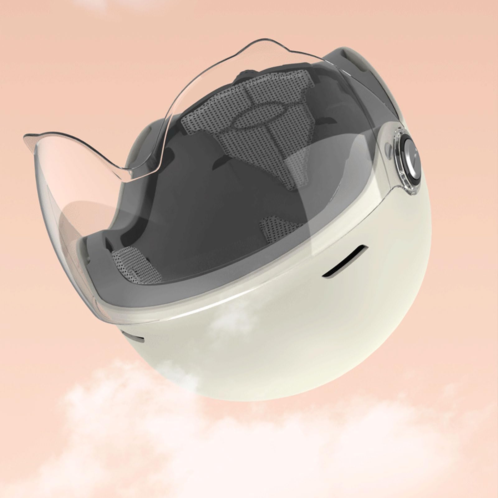 Kask motocyklowy retro z półskorupą, klasyczny kask otwarty z osłoną przeciwsłoneczną FMVSS 218 DOT/ECE, homologowany do cruiserów, skuterów i turystyki
