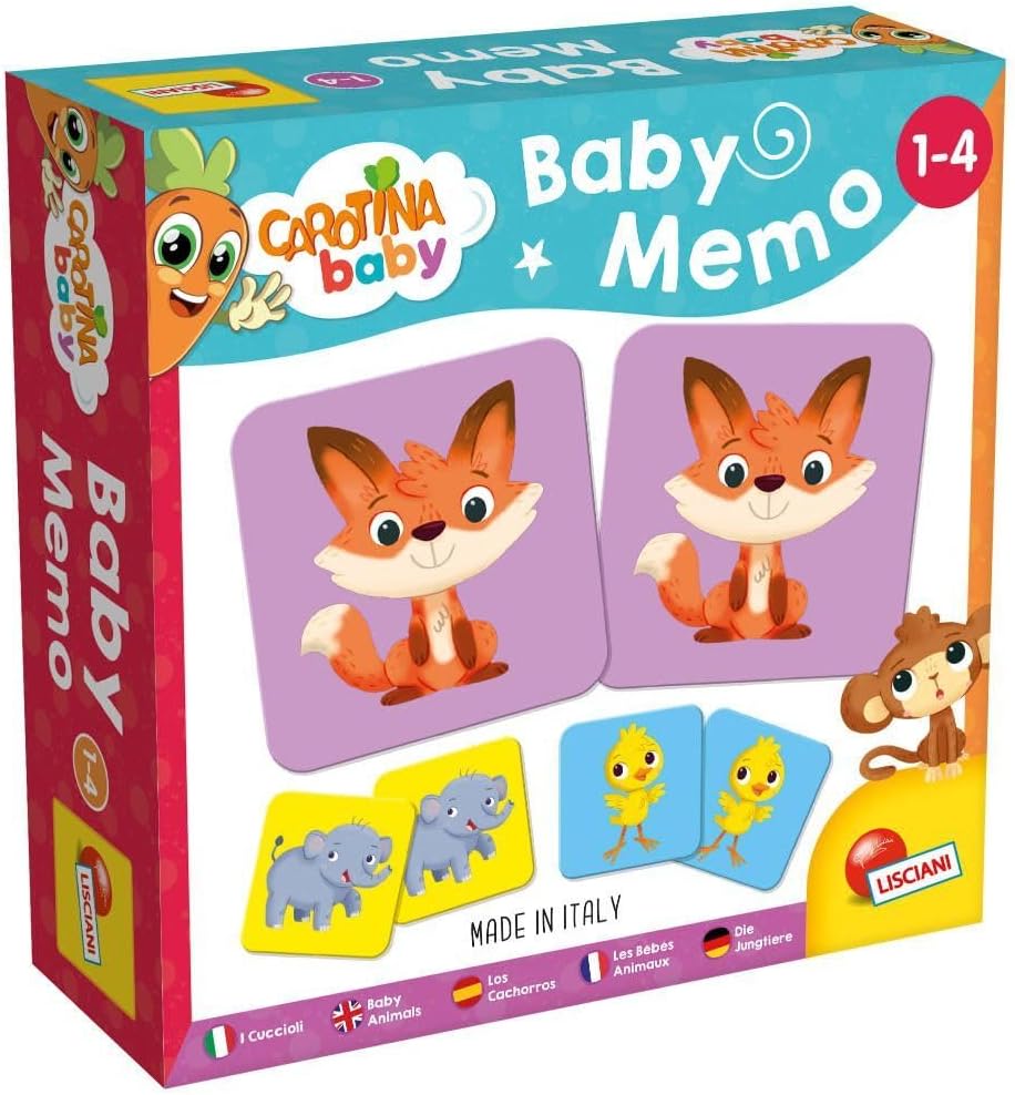 Lisciani Giochi - Educational Game, Multi-Coloured, 1-4 Years, 24 Cards