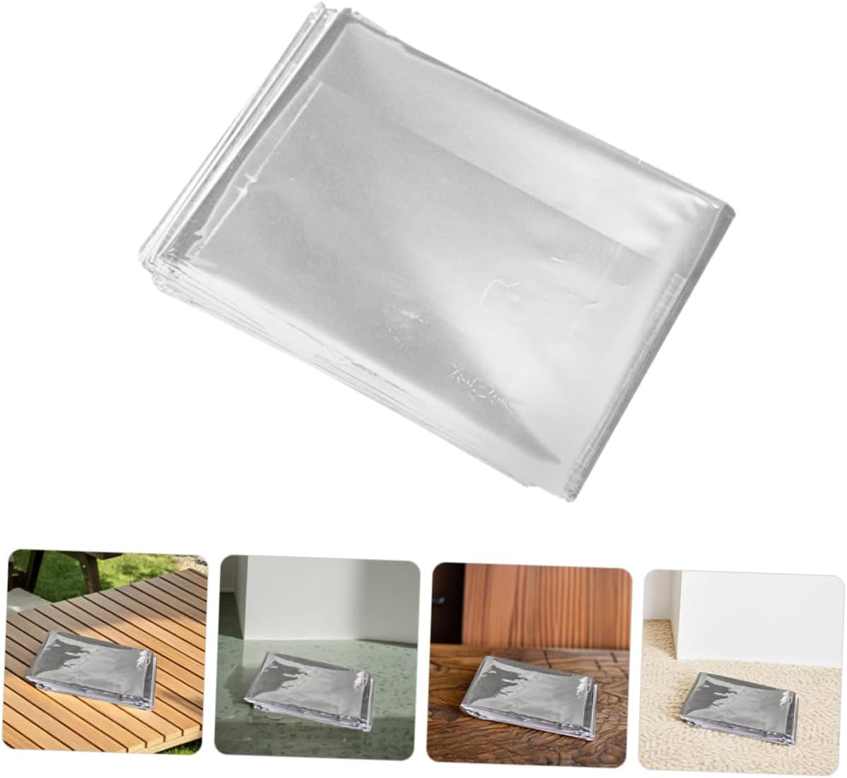 2pcs Garden Reflective Film: Large High Silver Reflective Film High Reflectivity Keep Warm for Plant Growth Camping Outdoor Survival