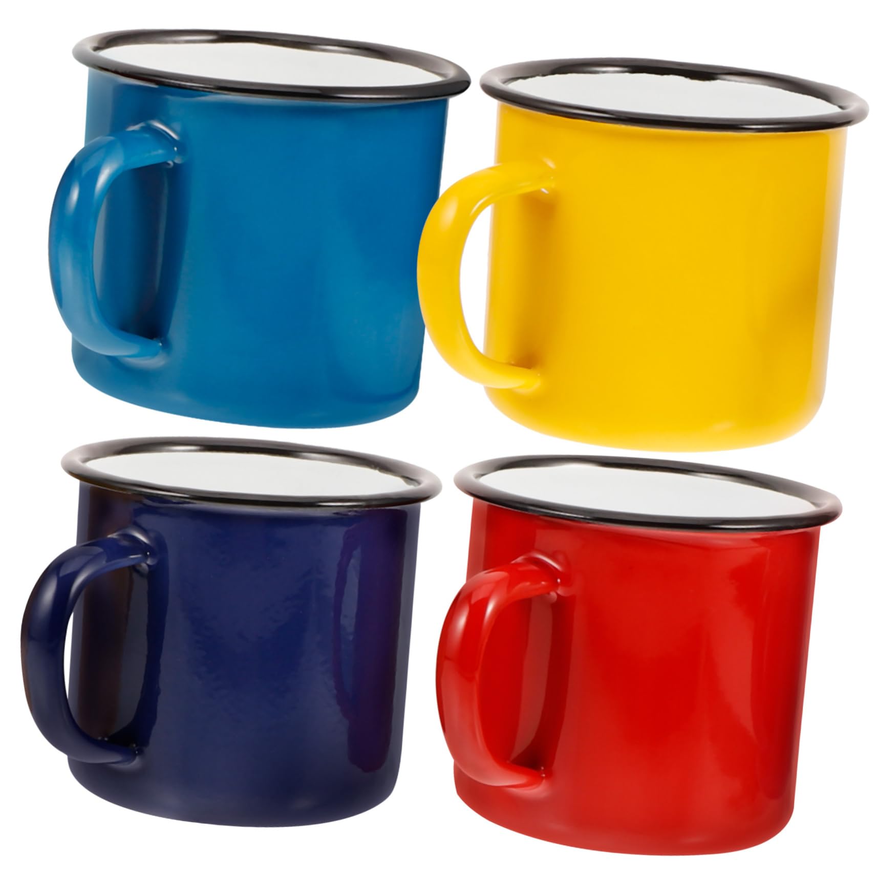 TOYANDONA 4stücke Vintage-emaille-tasse Traditionelle Chinesische Wasserbecher Emaille-kaffeebecher