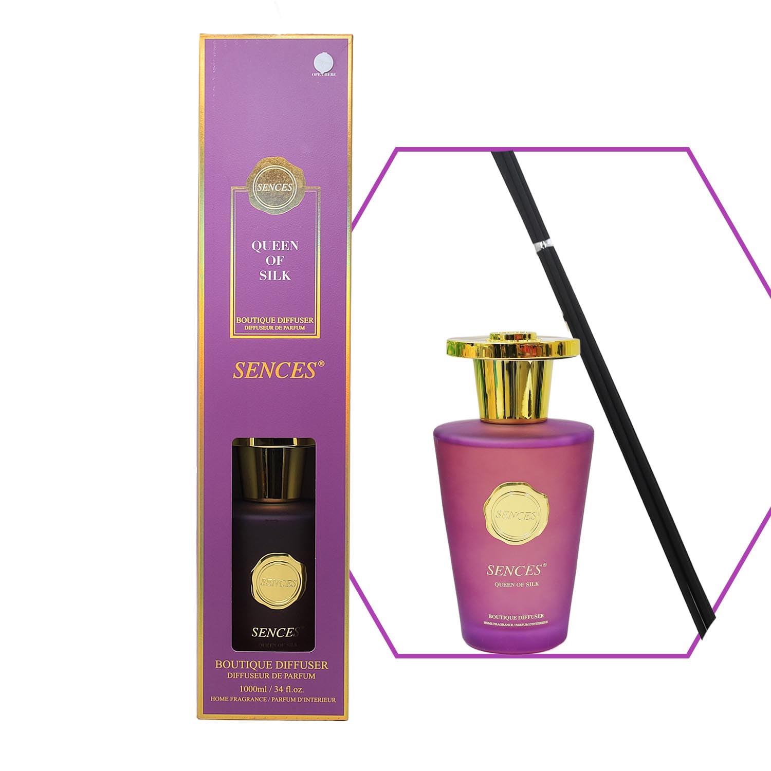 Baltus Reed Diffuser 1000ml Queen Of Silk Sences Fragrance Aroma Air Freshener