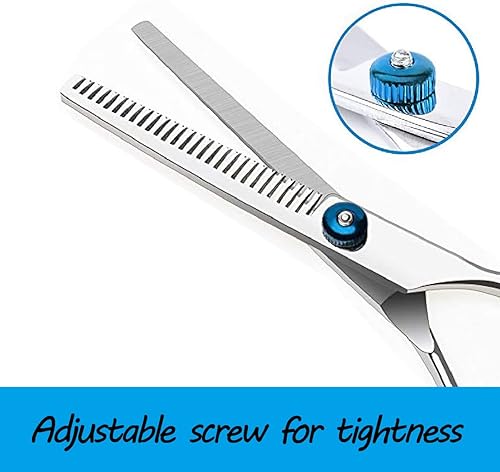 Curved Dog Grooming Scissors,Pet Hair Scissors with Safety Round Tips, Heavy Duty Titanium Stainless Steel, Professional Dogs Cats Pets Grooming Shears(Dental scissors)