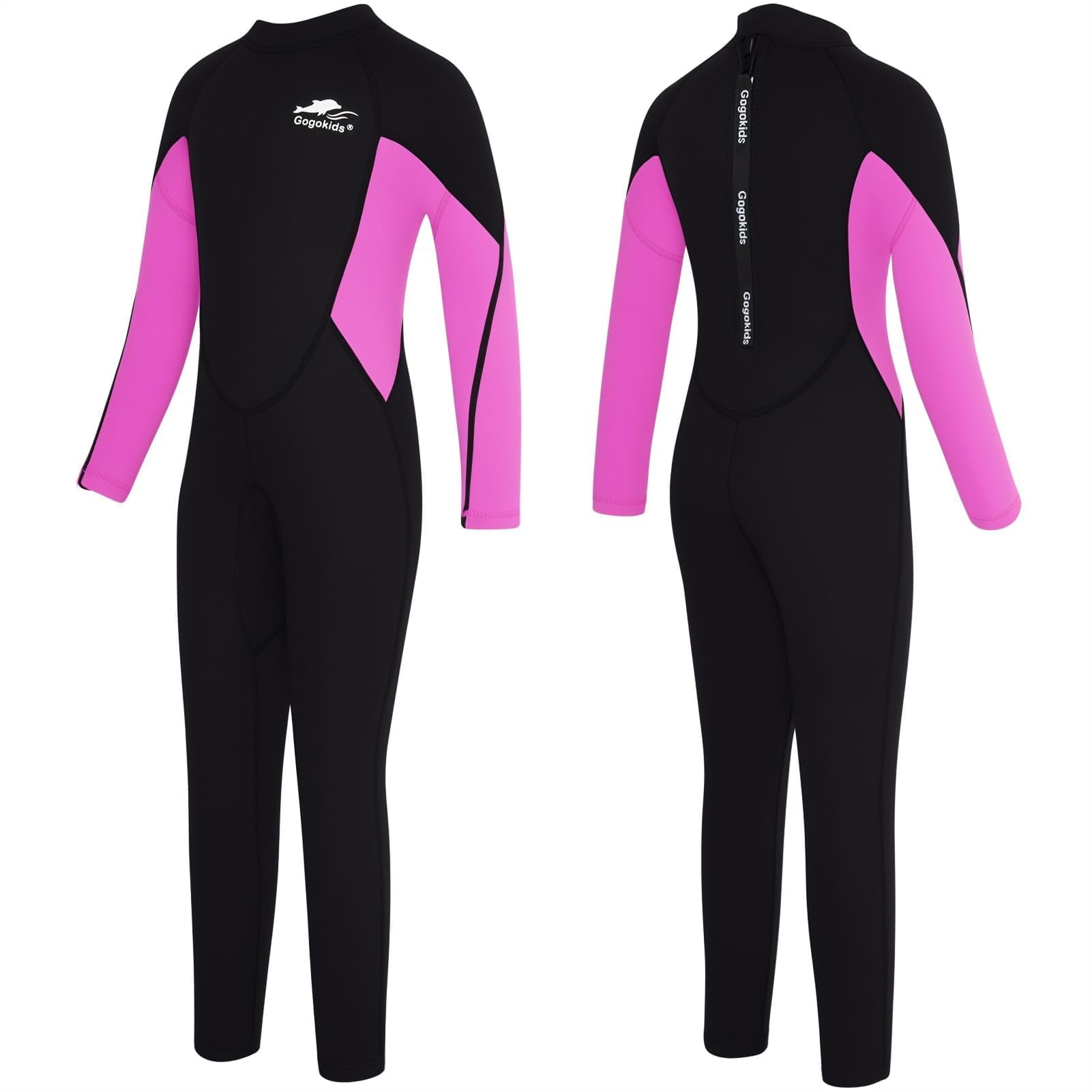 Gogokids Wetsuit Kids, Children 2.5mm Neoprene Thermal Swimsuit with UV 50+ Protection, Full Length One Piece for Ages 2-10 Boys & Girls Swimming, Surfing, Diving, Snorkeling — image 1