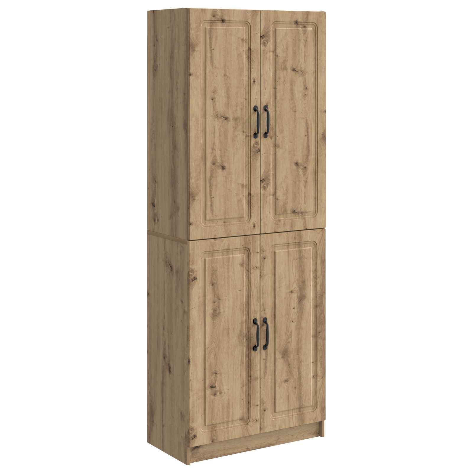 Zestaw szaf 2 szt. dąb Artisan materiał drewnopochodny z miejscem do