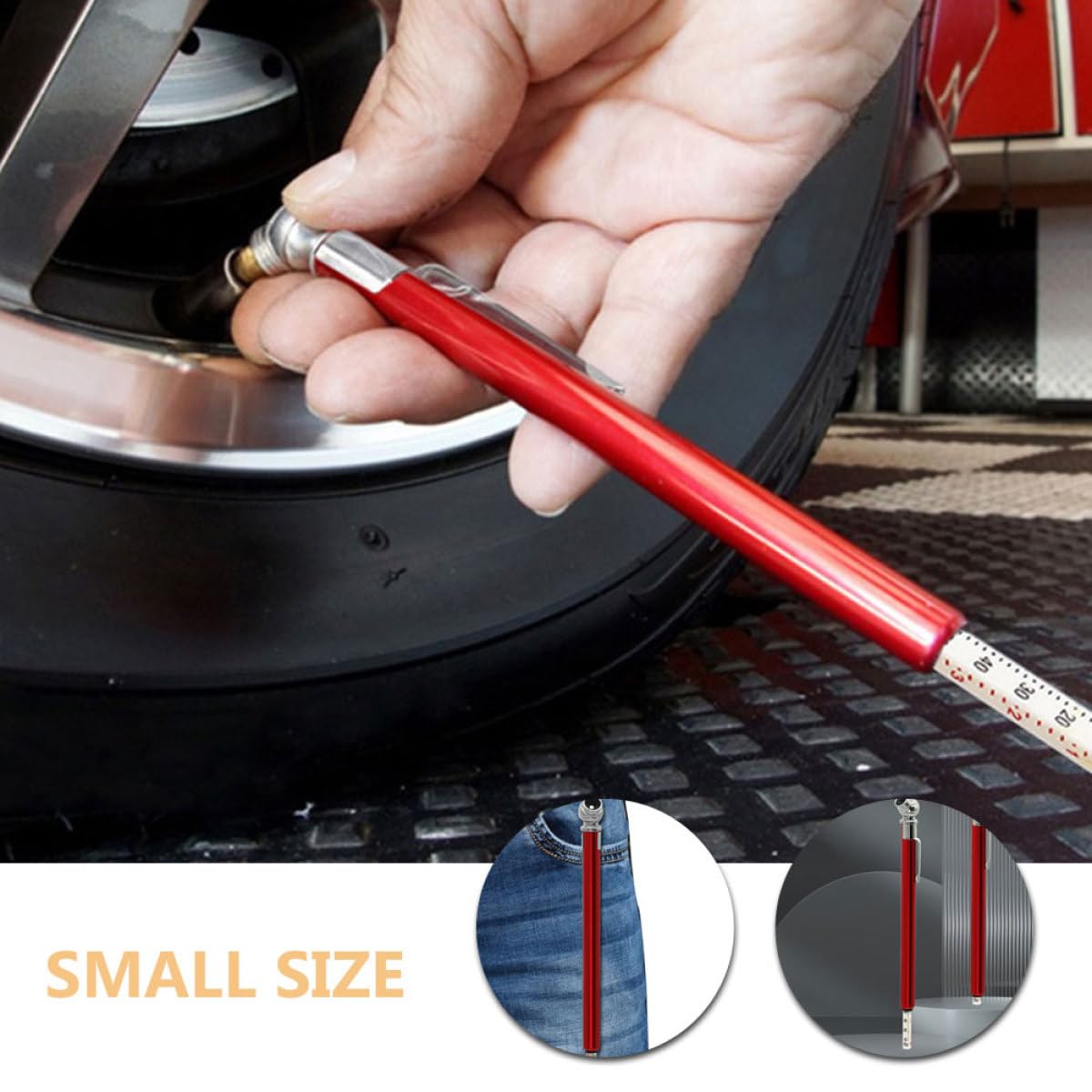 Pencil Tire Pressure Gauge 2pcs, 10-120 Psi Quick Read