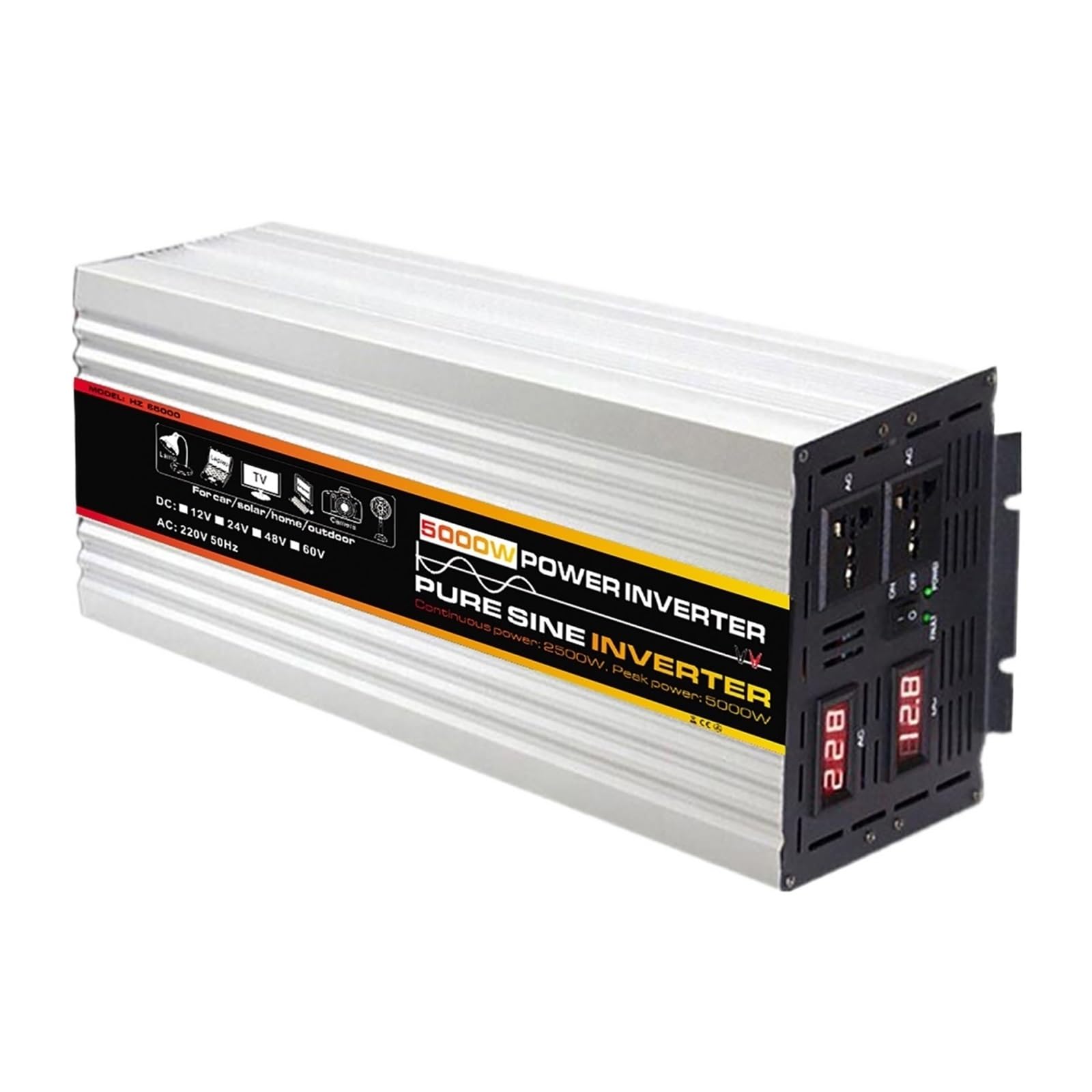 Onduleur pure sinus 5000W 12V 220V pour éviter les coupures de courant