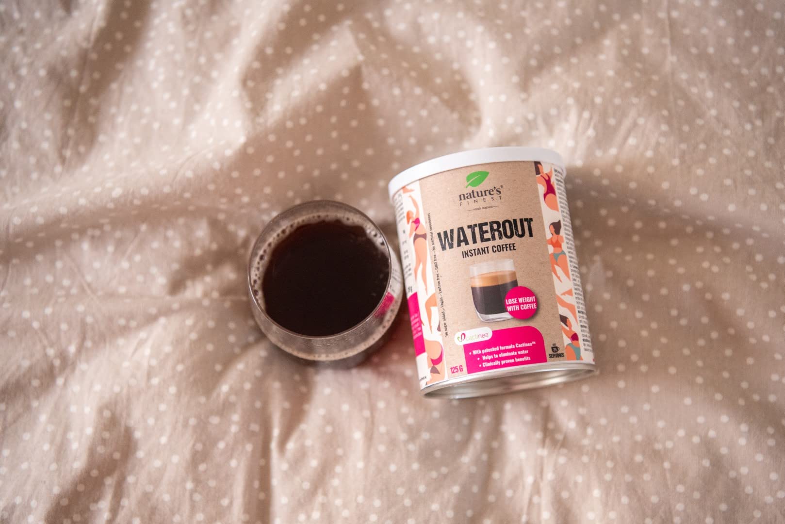 Nature's Finest by Nutrisslim WaterOut Coffee - Café Premium Vegano con Extracto de Cactus y Guaraná - Ideal para Dieta Keto y Apto para Estilo de Vida Saludable