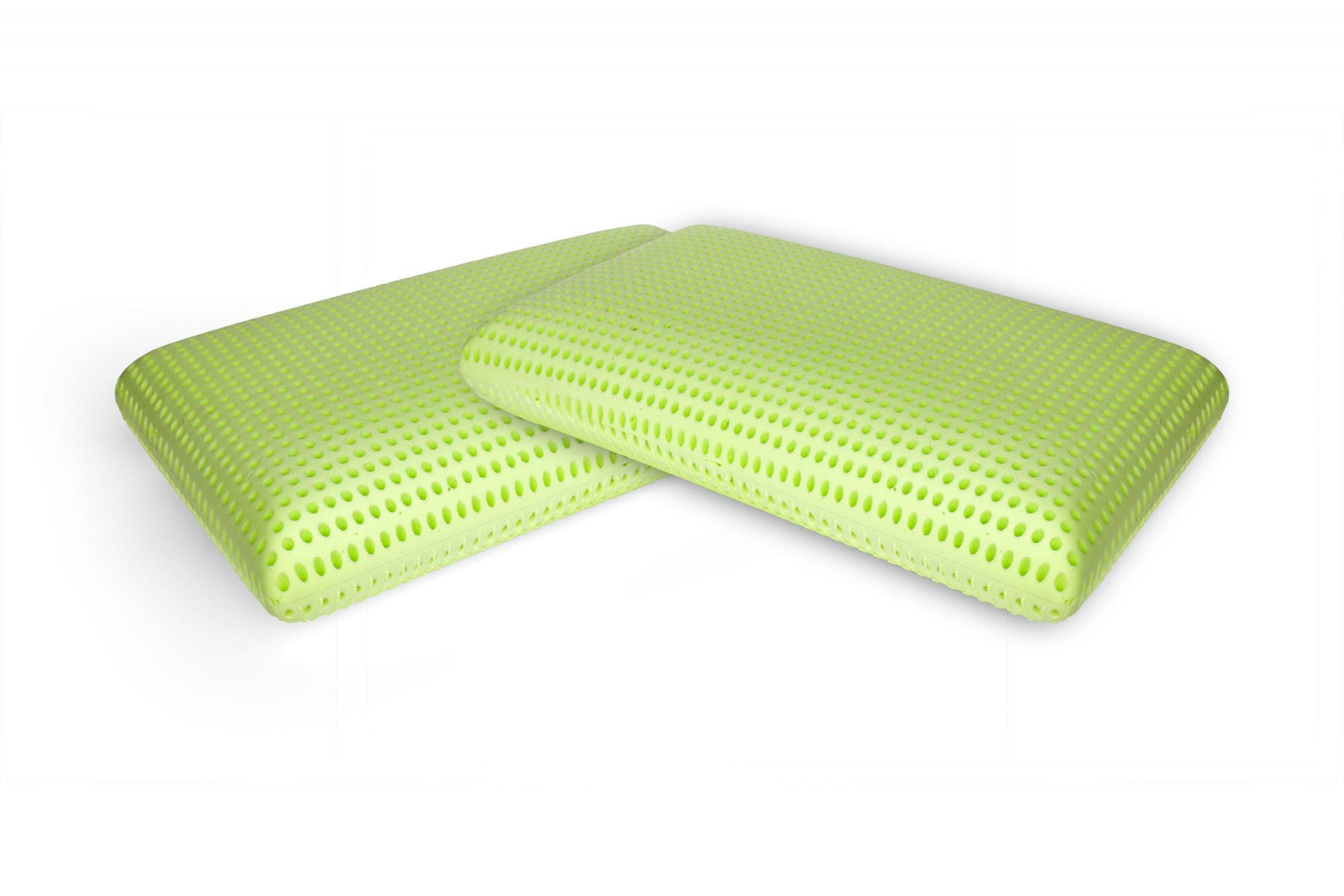 Talamo Italia - Talamo Italia Set di 4 Cuscini per letto, 100% Made in Italy, Guanciale sfoderabile a "saponetta" in Memory Foam forato,Anallergico e Traspirante,70x40xh16 cm