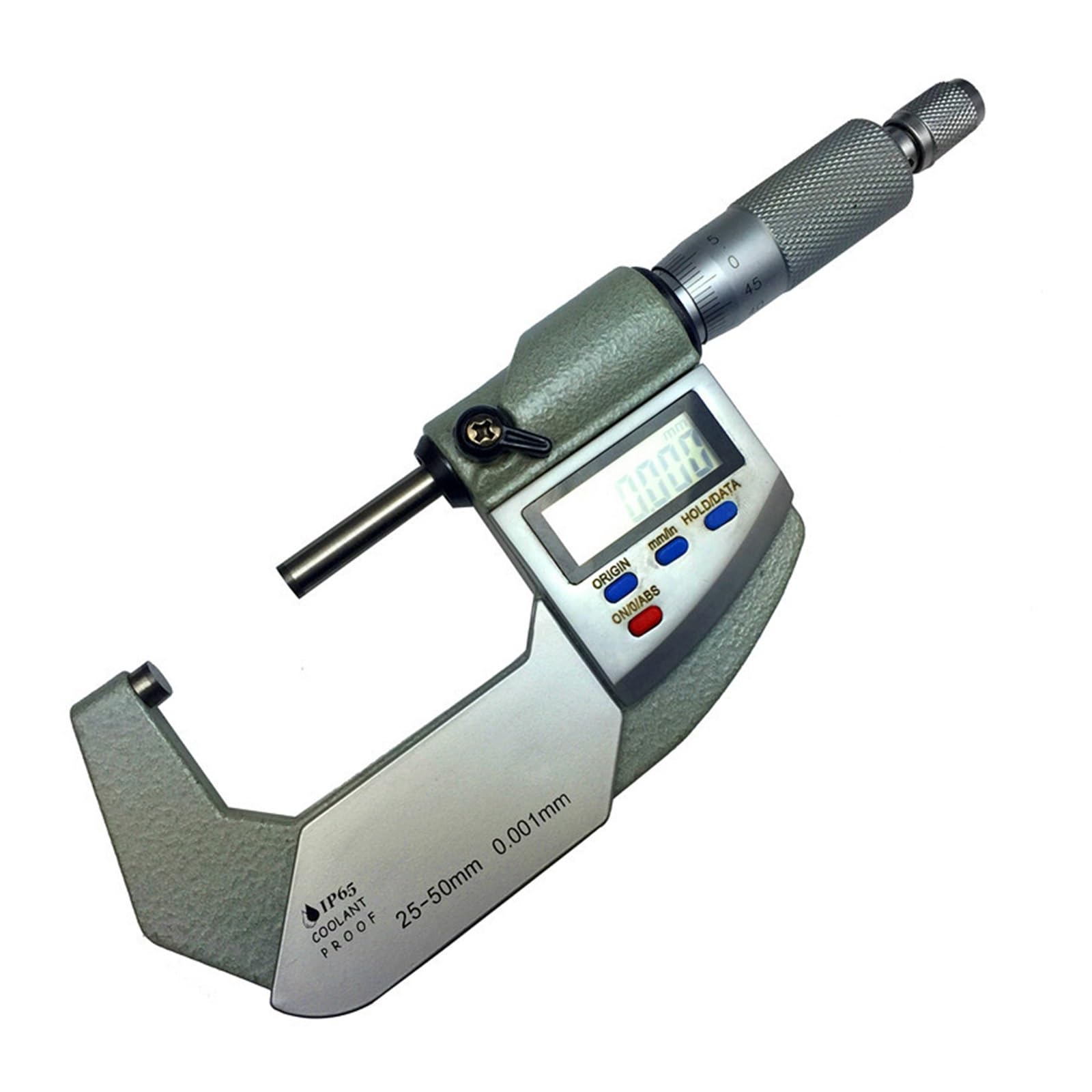 Indicador de Cuadrante, Micrómetro exterior de 25mm, calibrador espesor, micrómetro electrónico 0-25mm, 0.001mm, Digital resistente al agua IP65