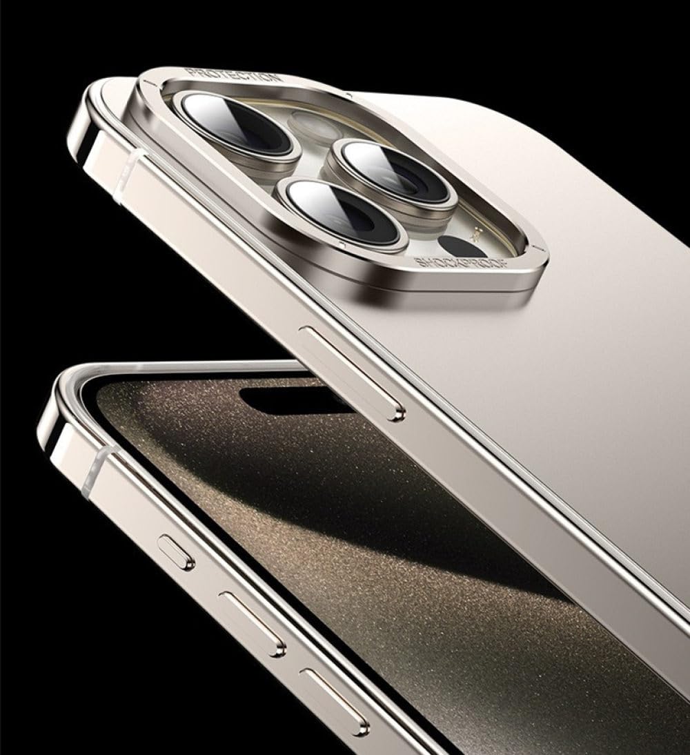 Amazon.co.jp: iphone 15 Pro Maxケース生チタン磁気ワイヤレス充電