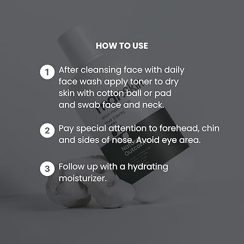 Miniatura 6 de Tónico facial para hombre | Tónico diario natural mejora la tez facial de los hombres | Limpieza de poros astringente facial con hamamelis y aloe