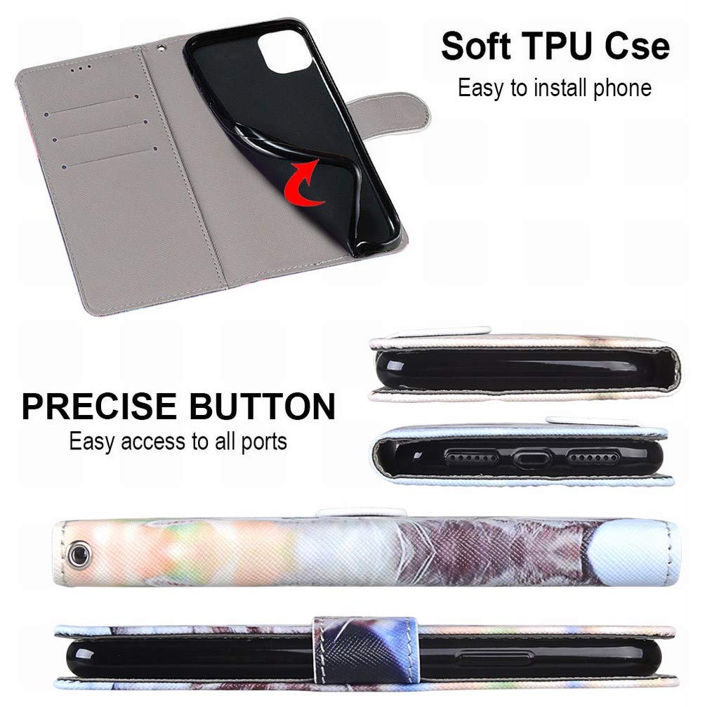 Coque Portefeuille Pour Huawei P8 Lite ALE-L21 - Cuir PU, Port Cartes Et Photo, Fermeture Magnétique, Noir