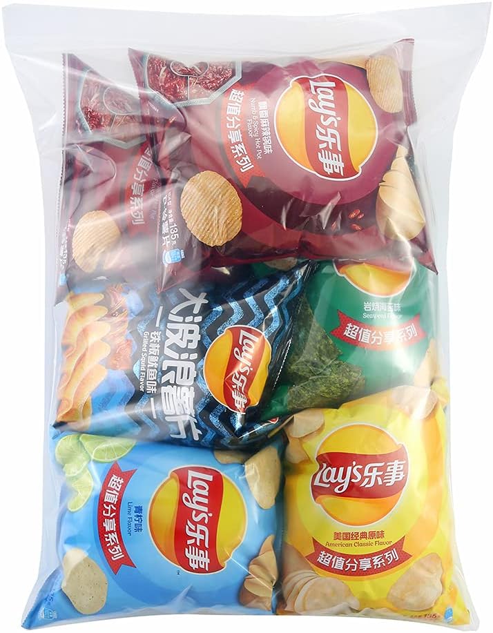 18" x 23" Thick 5 Mil Large Plastic Bags Clear Resealable Zip Seal Lock Poly Bags Heavy-Duty Zipper Reclosable Baggies Packing Clothing Pants Shoes Toys 20 Pack