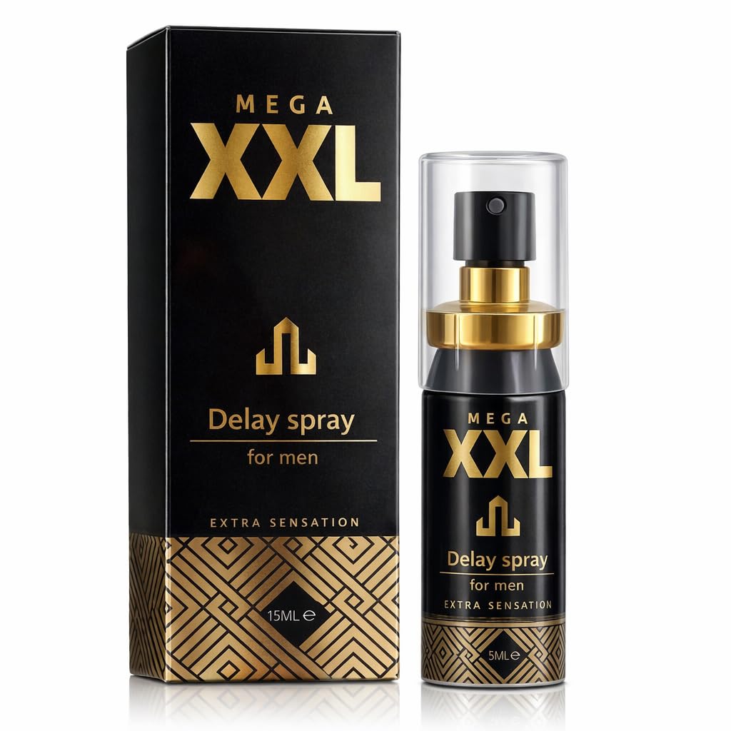 MEGA XXL Delay Spray für Männer – Verzögerungsspray für den Penis, Intimspray für längeren Sex, mehr Kontrolle und intensiveres Genießen, 15 ml, Herbal Formula