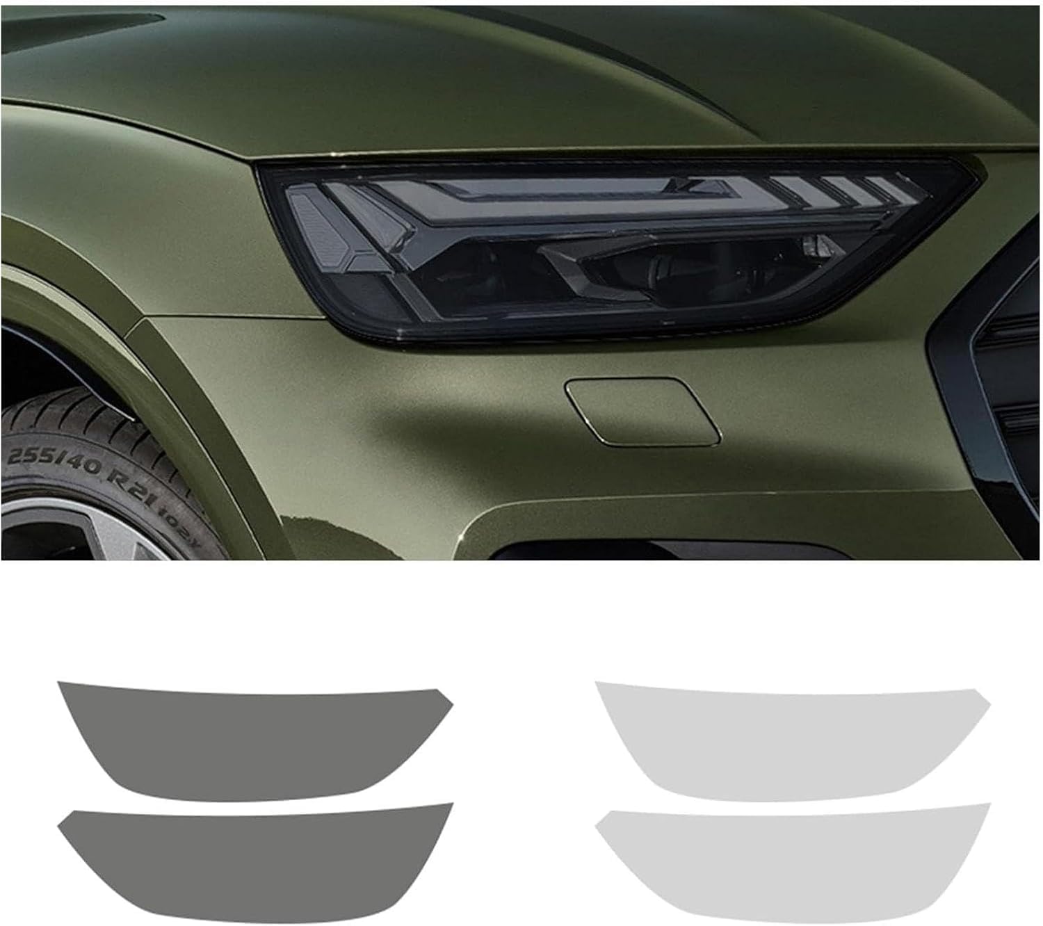 SamLng Car Front Light Film for Q5 SQ5 2021 Precut Headlight Protective Film Car Front Headlamp Protection Film car Lights Film Headlight Anti-Scratch Non-Yellowing Protective Film