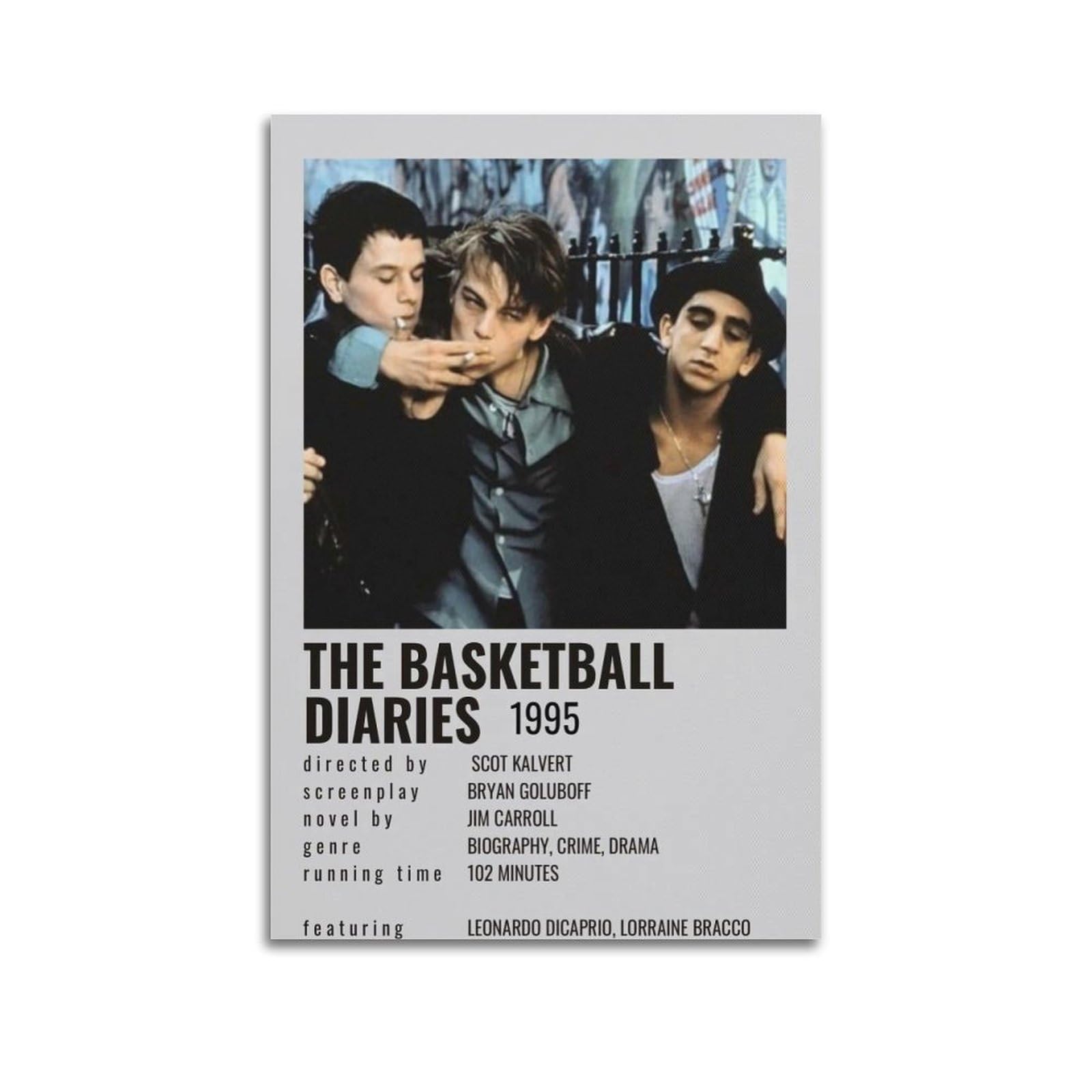The Basketball Diaries Movie Canvas Poster Room Decor Poster for