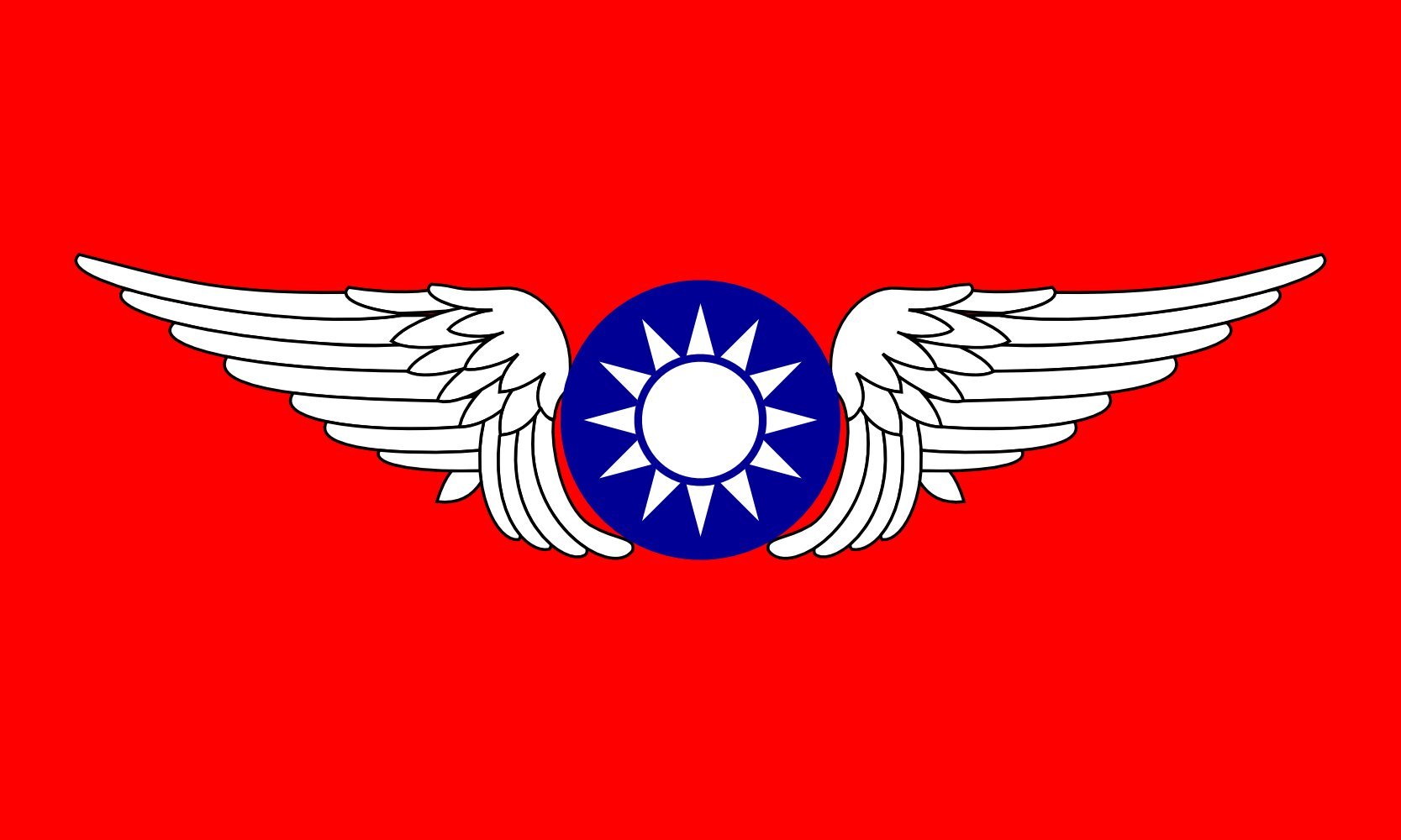 Republic of China Air Forces Flag 1937 drapeau large historique de l'aviation militaire chinoise