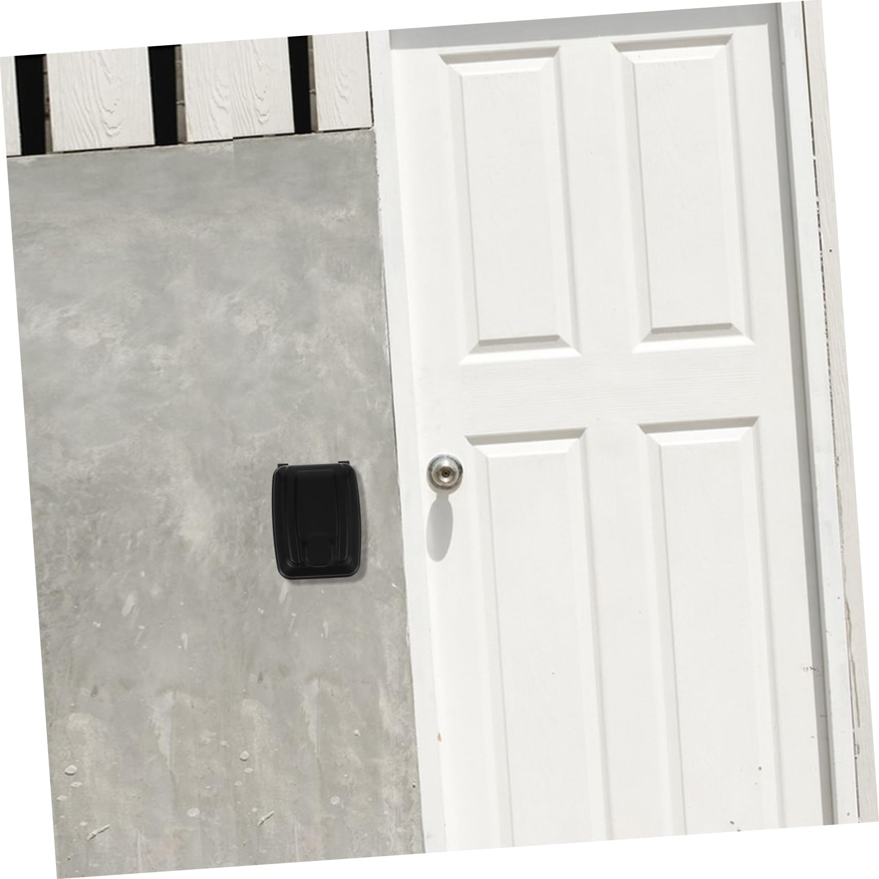 NUOBESTY Cassetta Chiavi da Parete con Codice, Box Sicurezza Nero | Lega di Zinco e Plastico, Design Elegante e Stile Slim, per Aule e Giardini