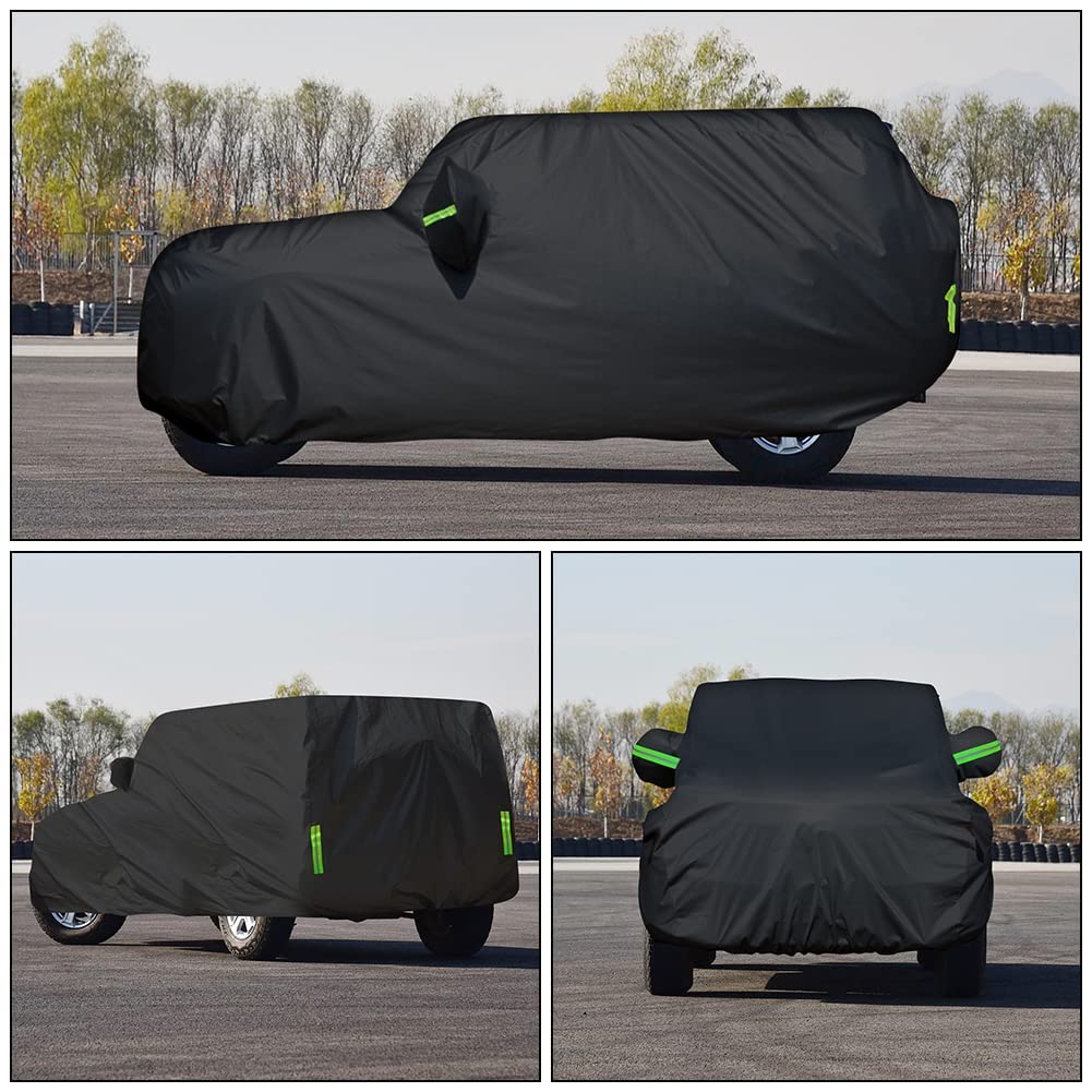 Car Cover SunShield Half Waterproof Cover For Jeep Wrangler TJ