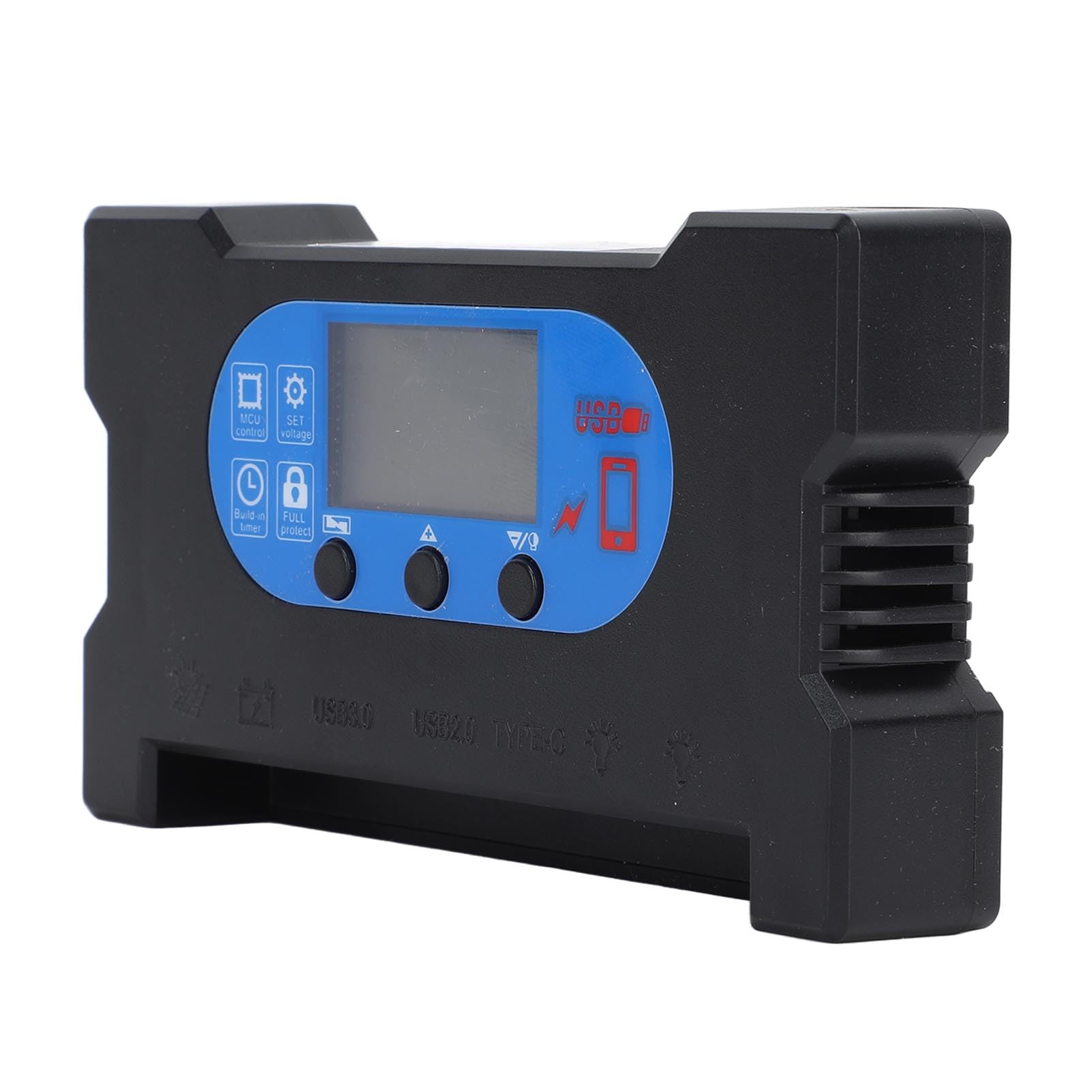 Solar Panel Regulator SUNYIMA 60A MPPT Solar Charge Controller LCD Display Dual USB Maximum Charging for Photovoltaic Panel Drive Locks (30A)