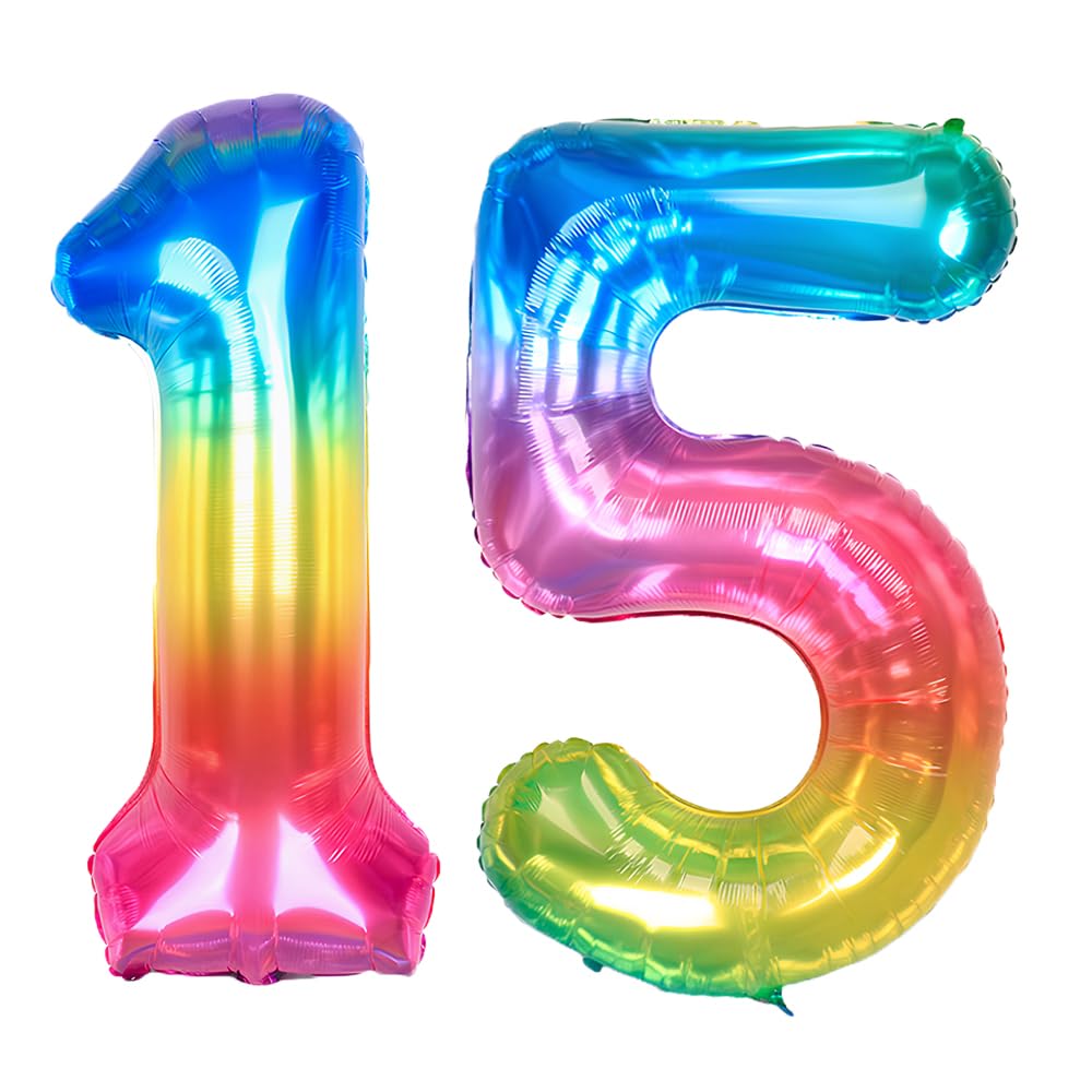 Foil Globo Número 5 Azul 40" (101cm), Inflable Helio o aire, Gigante Numeros 0-9, 10-19, 20-29, 30-100, Grande Globos Decoración para La Boda Aniversario y Cumpleaños Fiestas — view 443