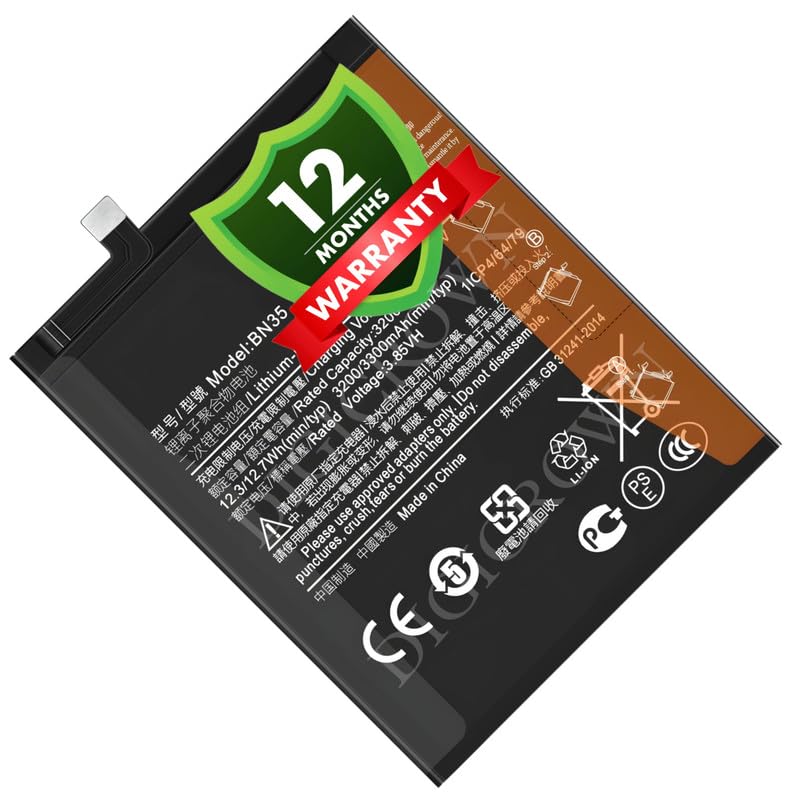 Image of Original BN35 Battery Compatible for Xiaomi Redmi 5 - (3300mAh) - 1 Year Warranty DF7