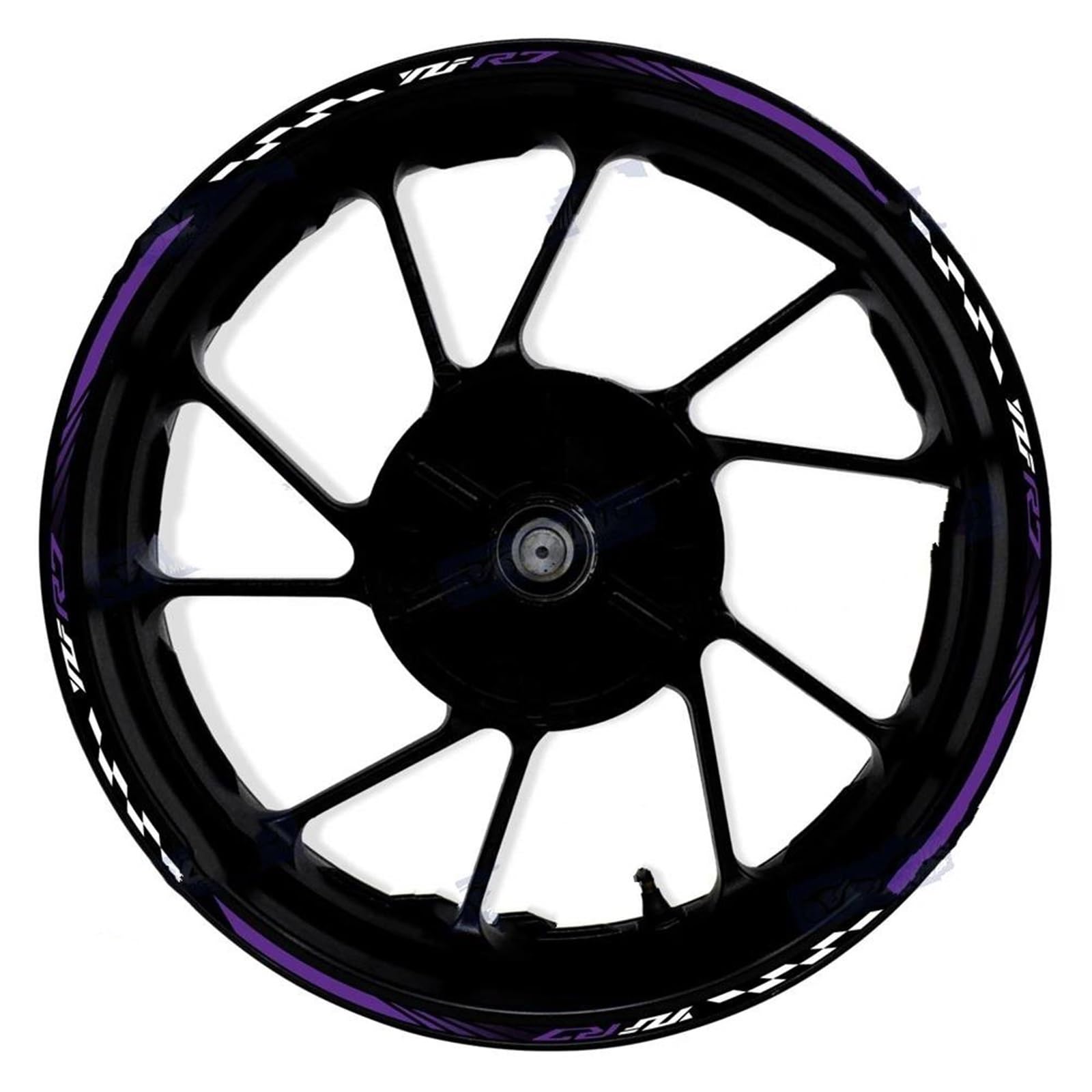Motorcycle Wheel Stickers Night Reflective Decorative Rim for Yamaha YZFR7 YZF R7(Style 20)