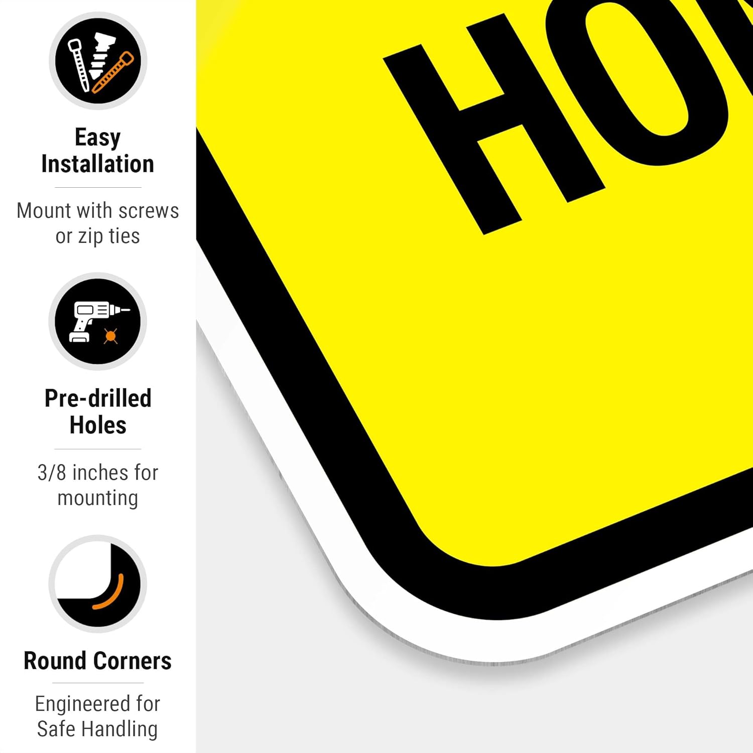 Caution No Trespassing Honey Bee Yard Sign, 18x24 Inches, Rust Free .063 Aluminum, Fade Resistant, Made in USA