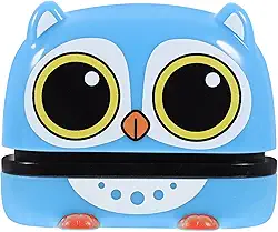 Alasum Carimbo multifuncional com nome para roupas infantis – Carimbo de roupa dupla face à prova d'água com adesivos substituíveis de desenhos animados – Perfeito para material escolar