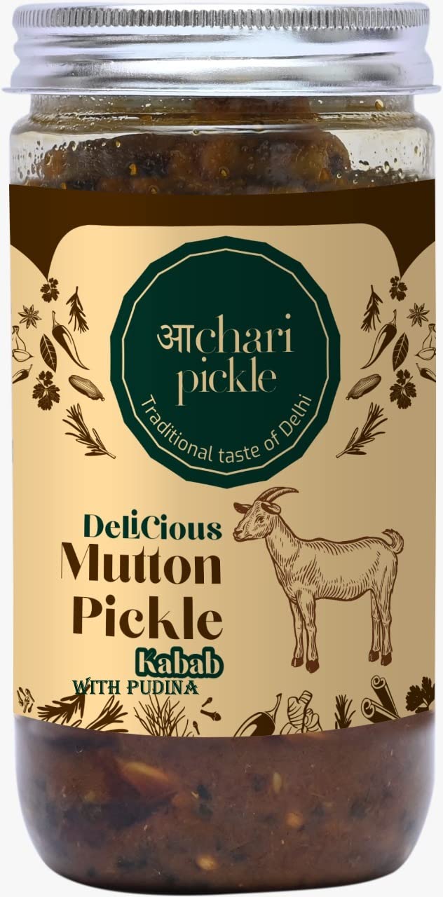 Achari Pickles Homemade Pudina Flavor Kabab Mutton Pickle (400 GM) Delhi/North Style (B09QGWCQKR) Amazon Price History, Amazon Price Tracker