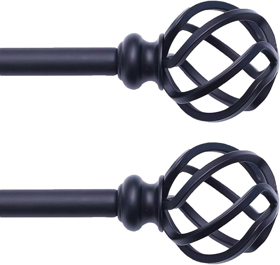 wrought iron curtain rods