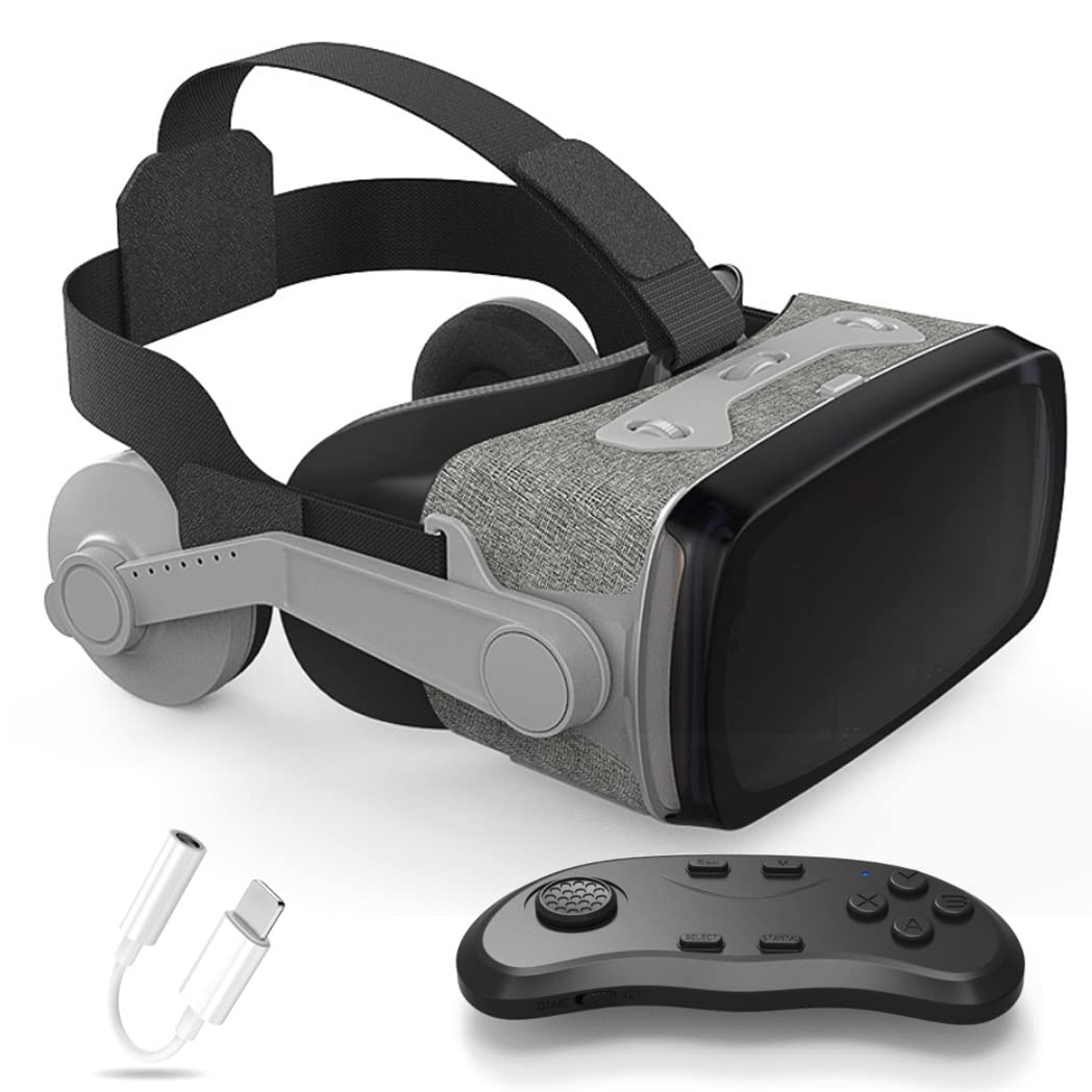 Okulary 3D, Virtual Reality, zestaw słuchawkowy, ochrona oczu, okulary VR do filmów 3D i gier, kontroler Bluetooth do iPhone 13 Pro Max/13 Pro/13/12/11, do Samsung Galaxy S21, Huawei, X. iaomi-Seria nie