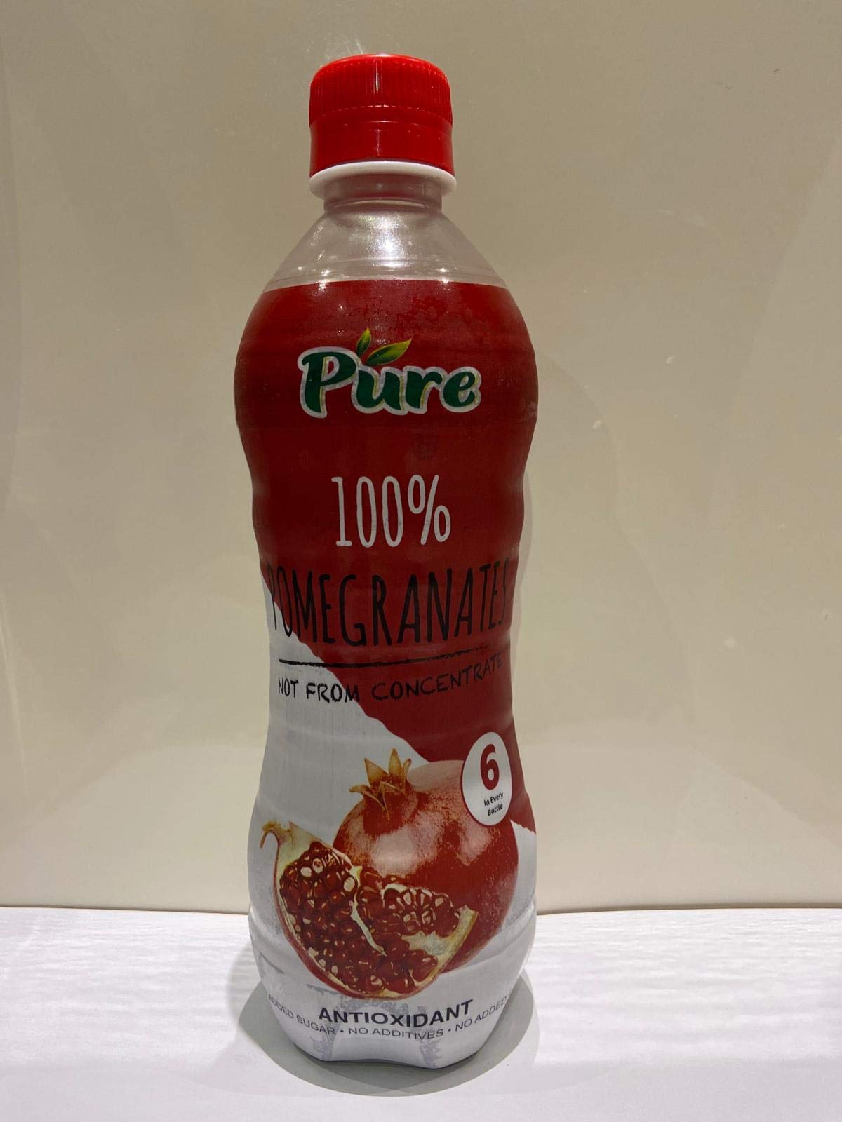 PURE 100% POMEGRANATE JUICE Not from Concentrate 500 ml x 12 Bottles in Box