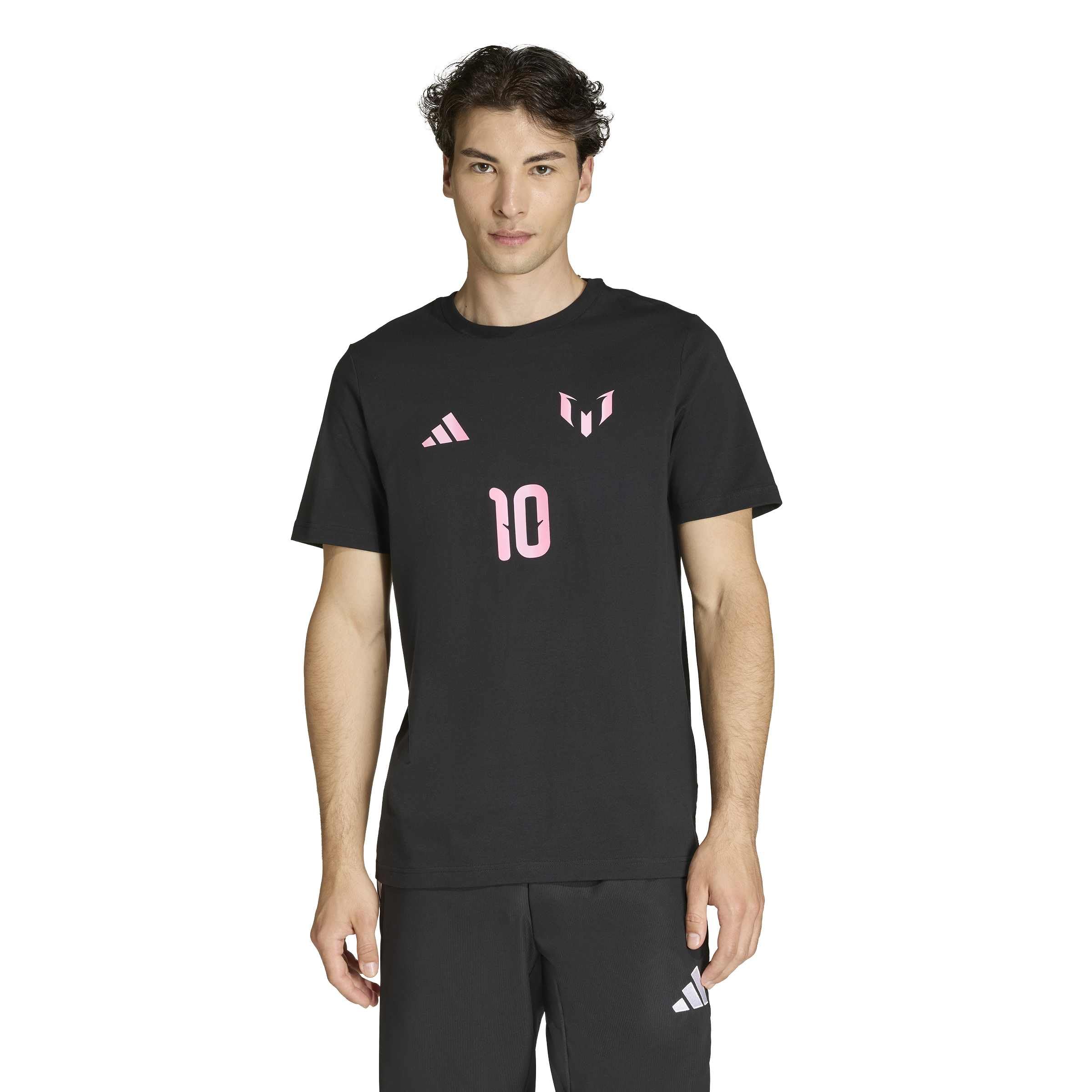 adidas Mens Messi Name & Number Graphic T-Shirt-picture-12